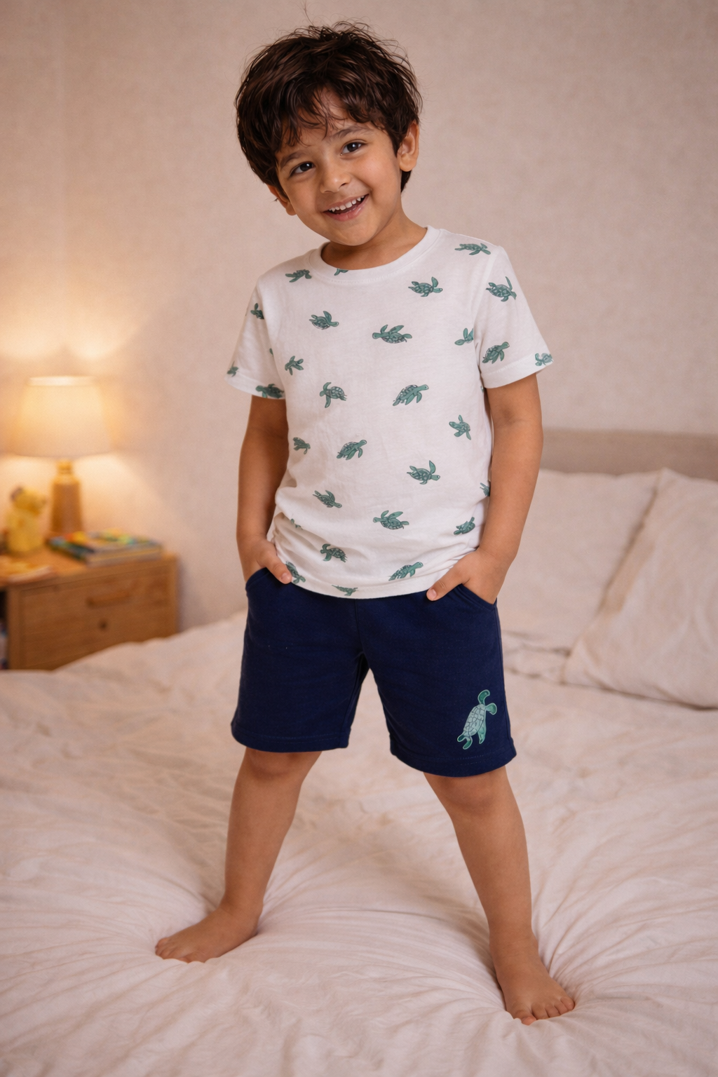 TURTLE BOYS SHORT SLEEVE SHORT SET