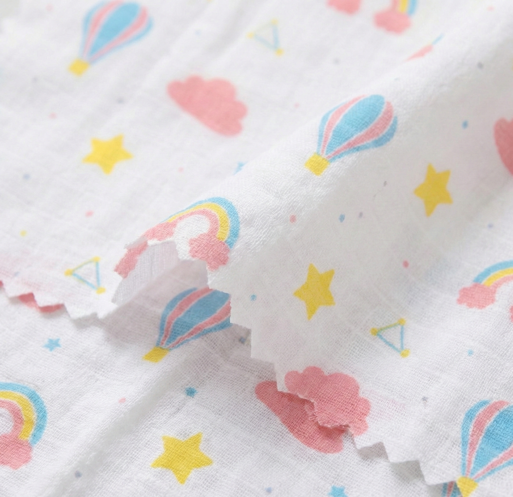 GIRLS RAINBOW MUSLIN SHORT