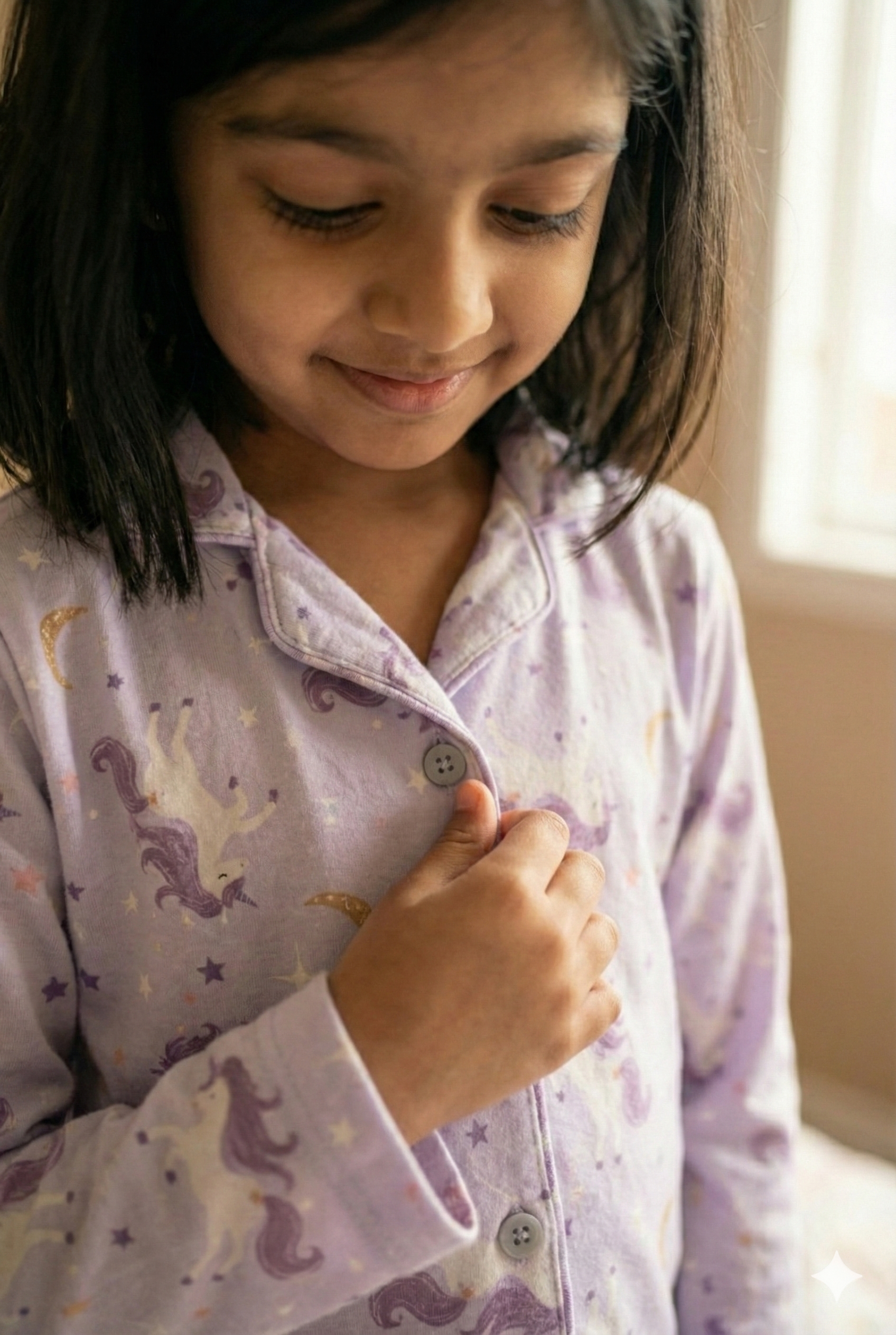 UNICORN GIRLS FRONT OPEN LONG SLEEVE PANT SET