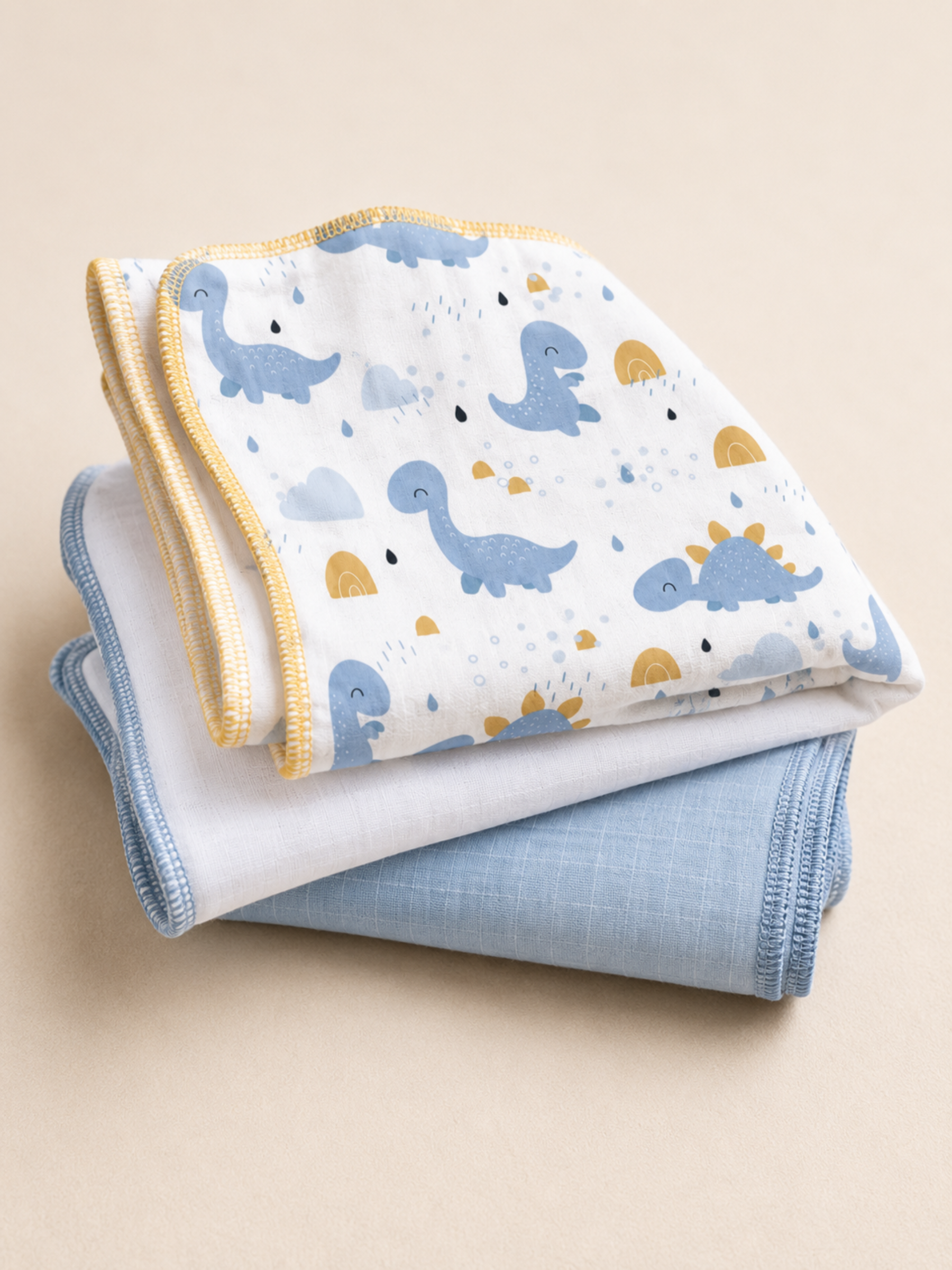 DINO BOYS PACK OF 3 NAPPY SET