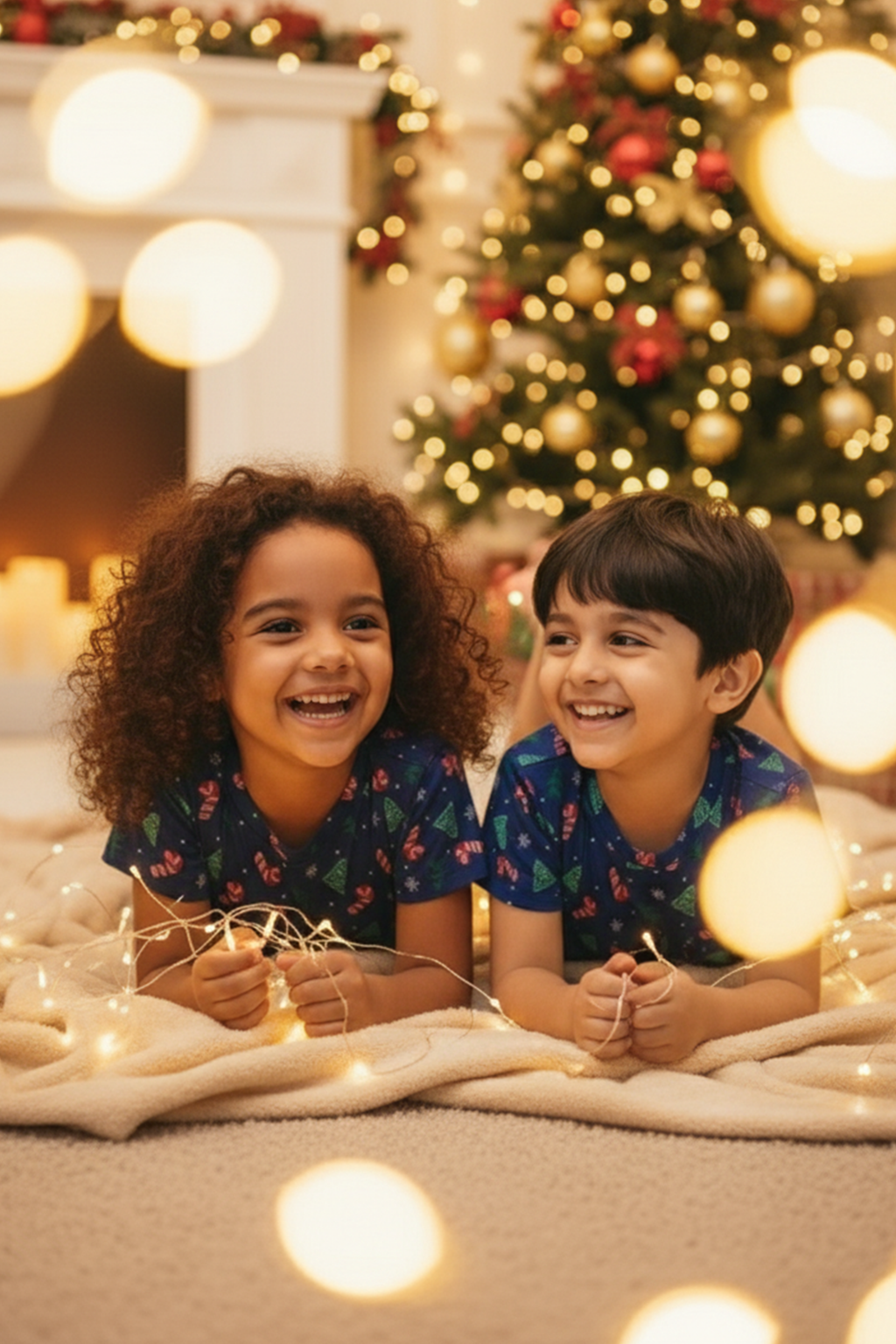 PEPPERMINT PINES UNISEX SHORT SLEEVE SHORT SET