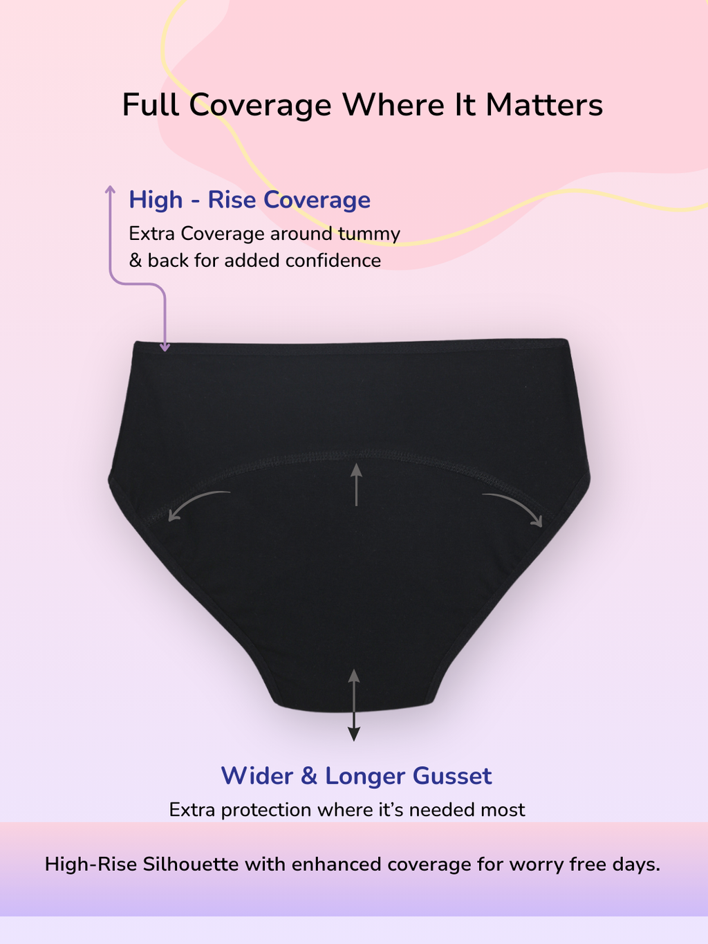 CHARCOAL GIRLS MID-RISE LEAK PROOF