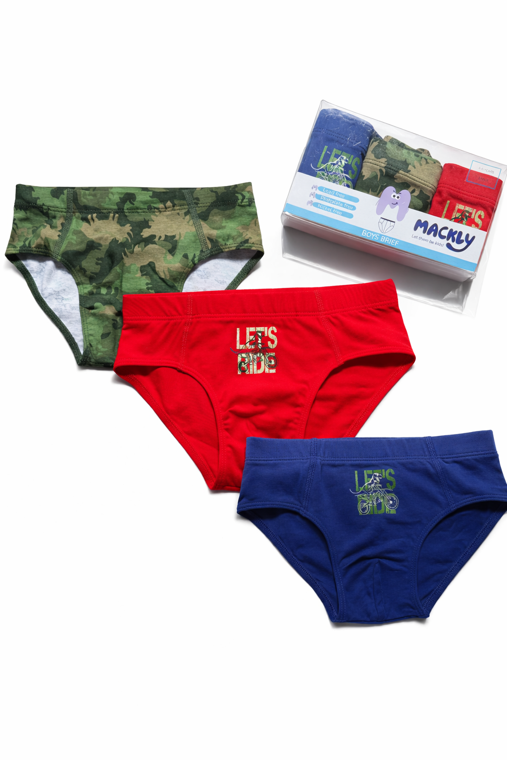 DINO RIDE BOYS BRIEF – 3 PACK