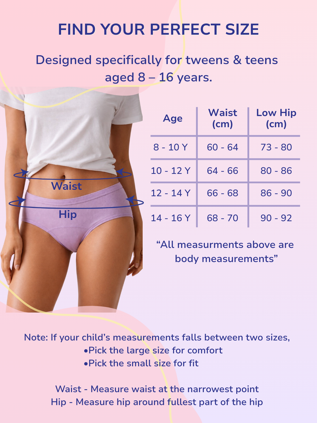 LAVENDER GIRLS HIGH-RISE LEAK PROOF