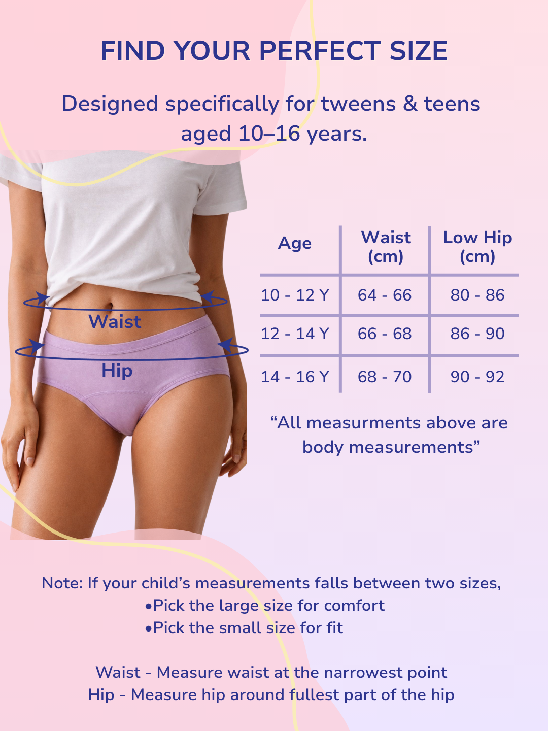 LAVENDER GIRLS HIGH-RISE LEAK PROOF