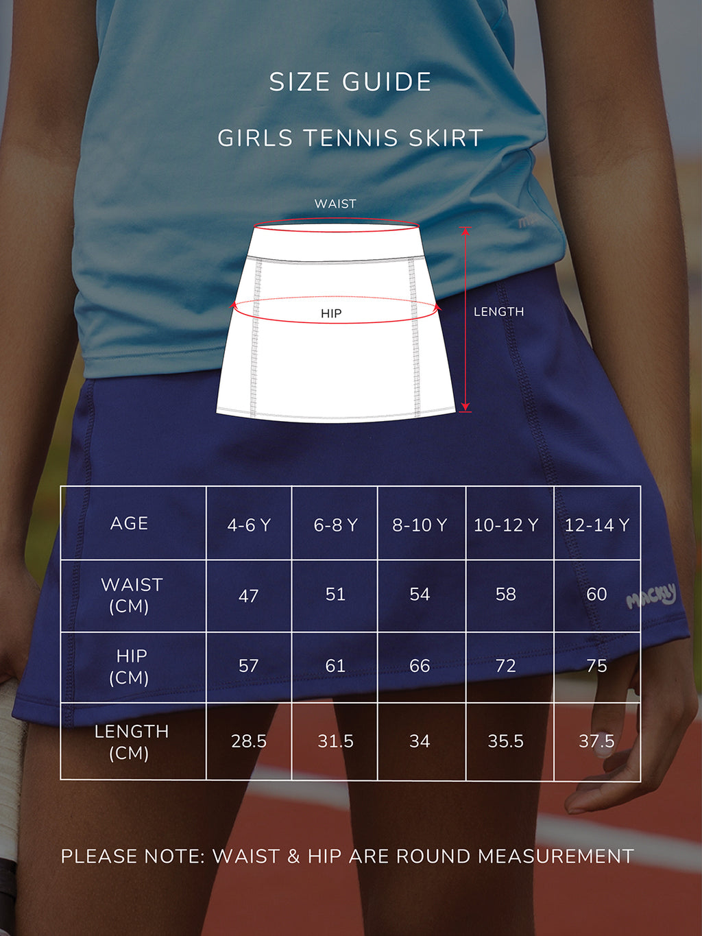 BLUE TENNIS SKIRT