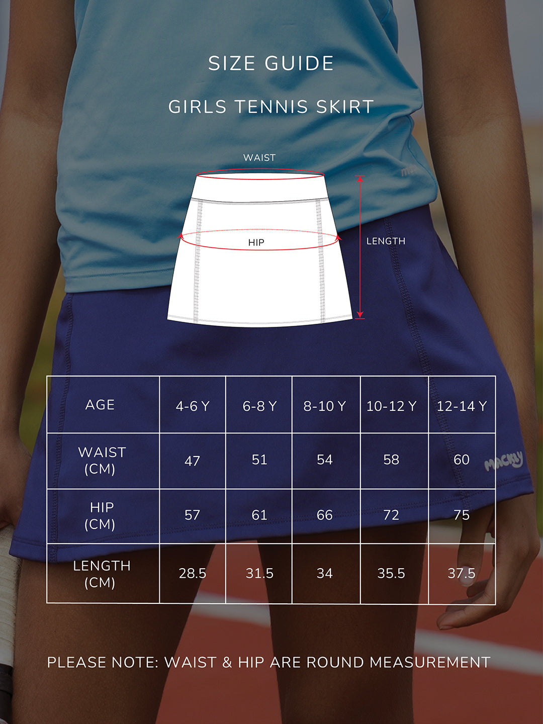 BLUE TENNIS SKIRT