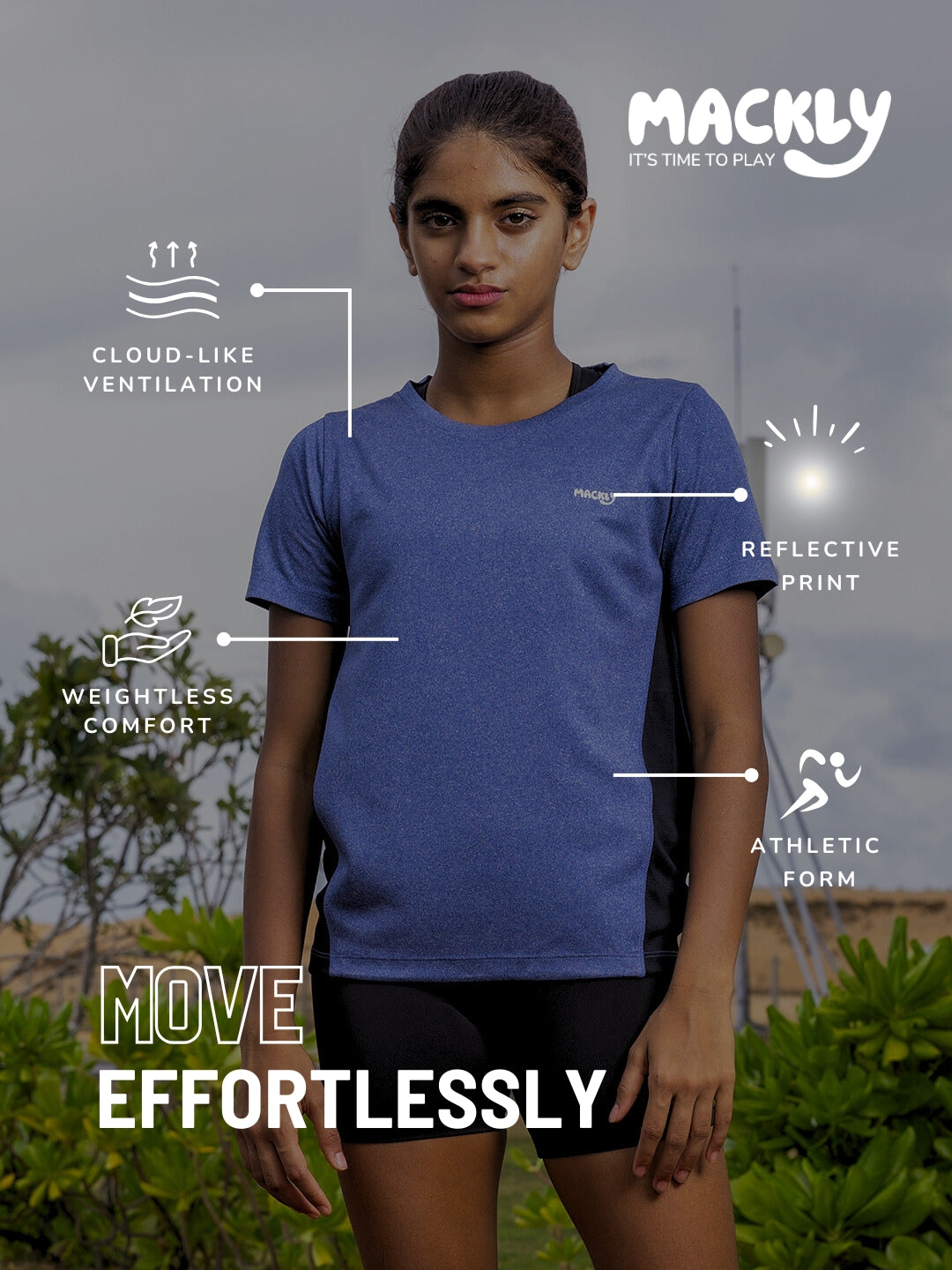 BLUE SPORTS TEE