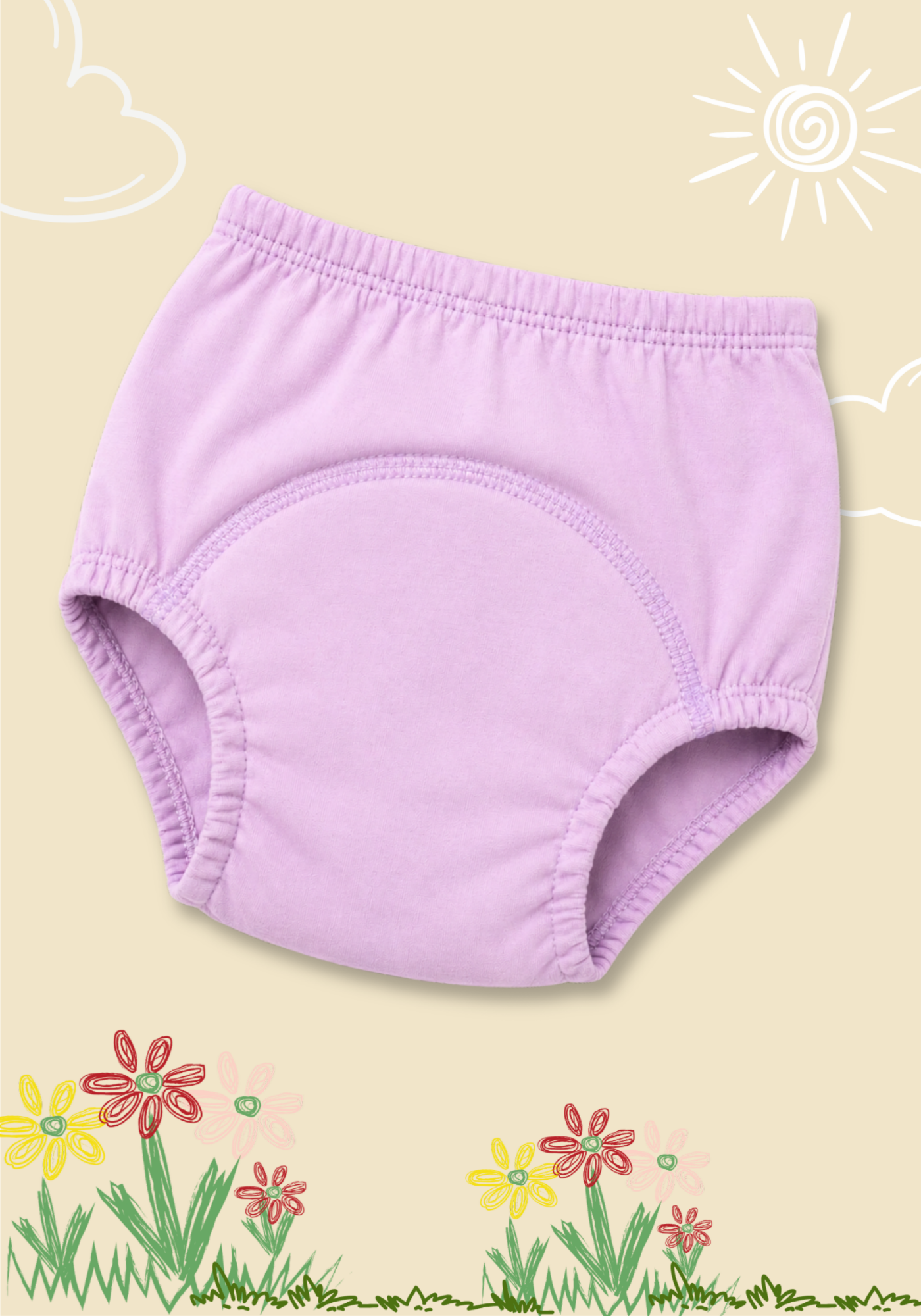 PURPLE POTTY TRAINING SHORT