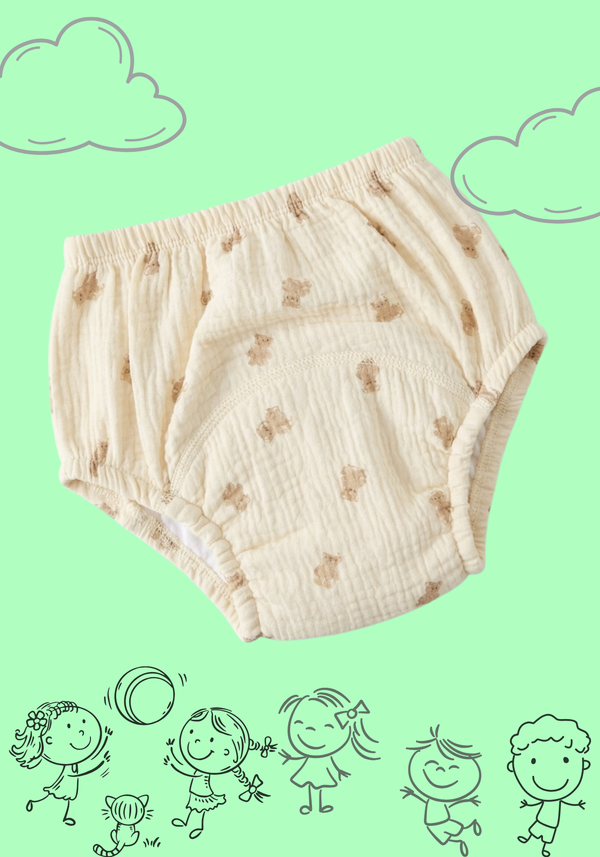 BROWN BEAR MUSLIN POTTY TRAINING PANTY