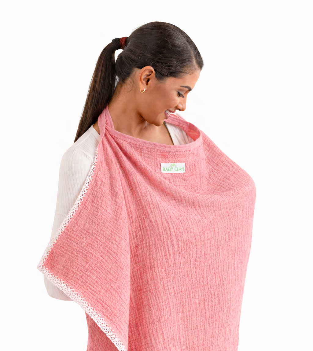 PINK COTTON NURSING COVER