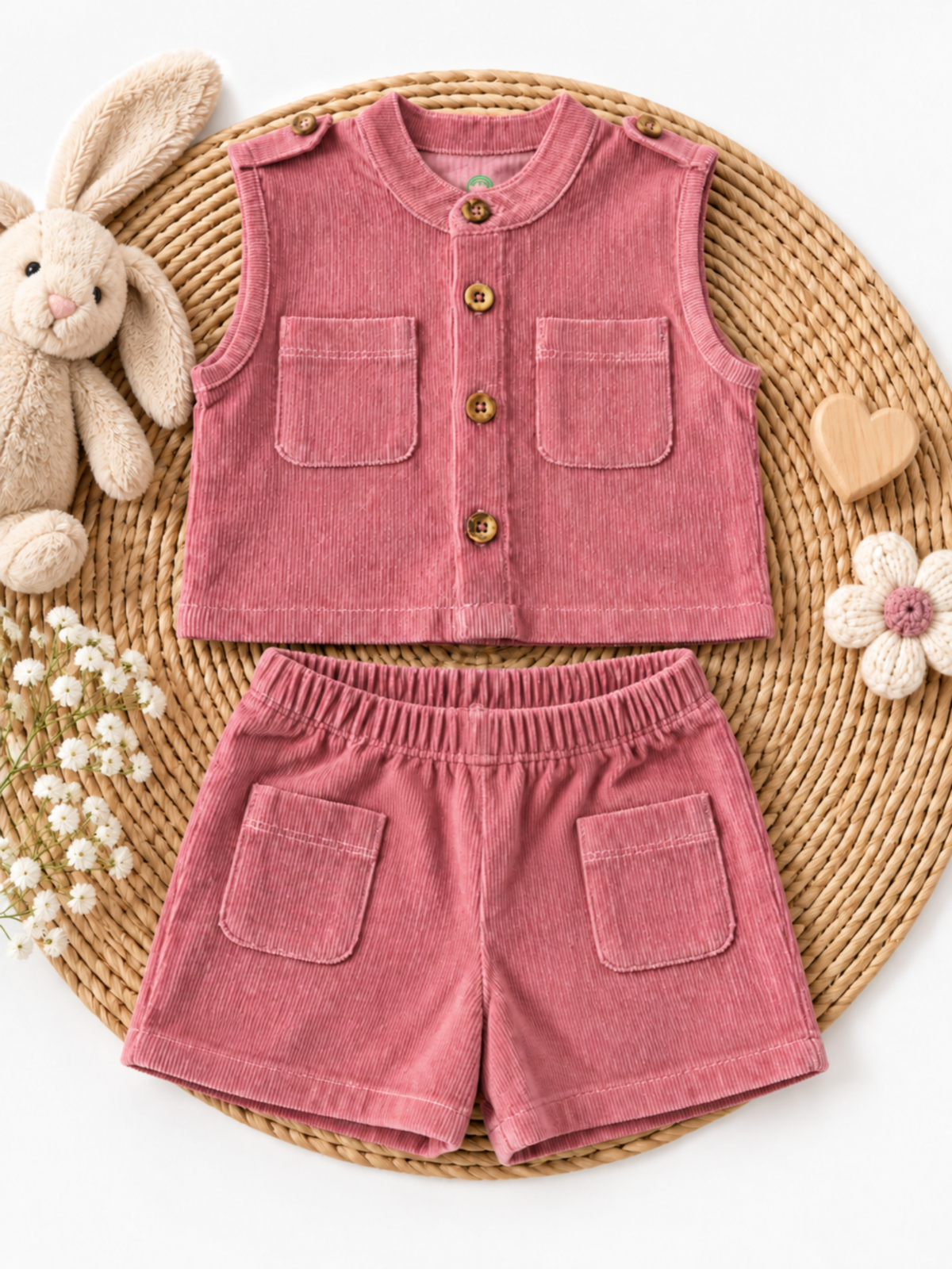 GIRLS MINI SAFARI SHORT SET