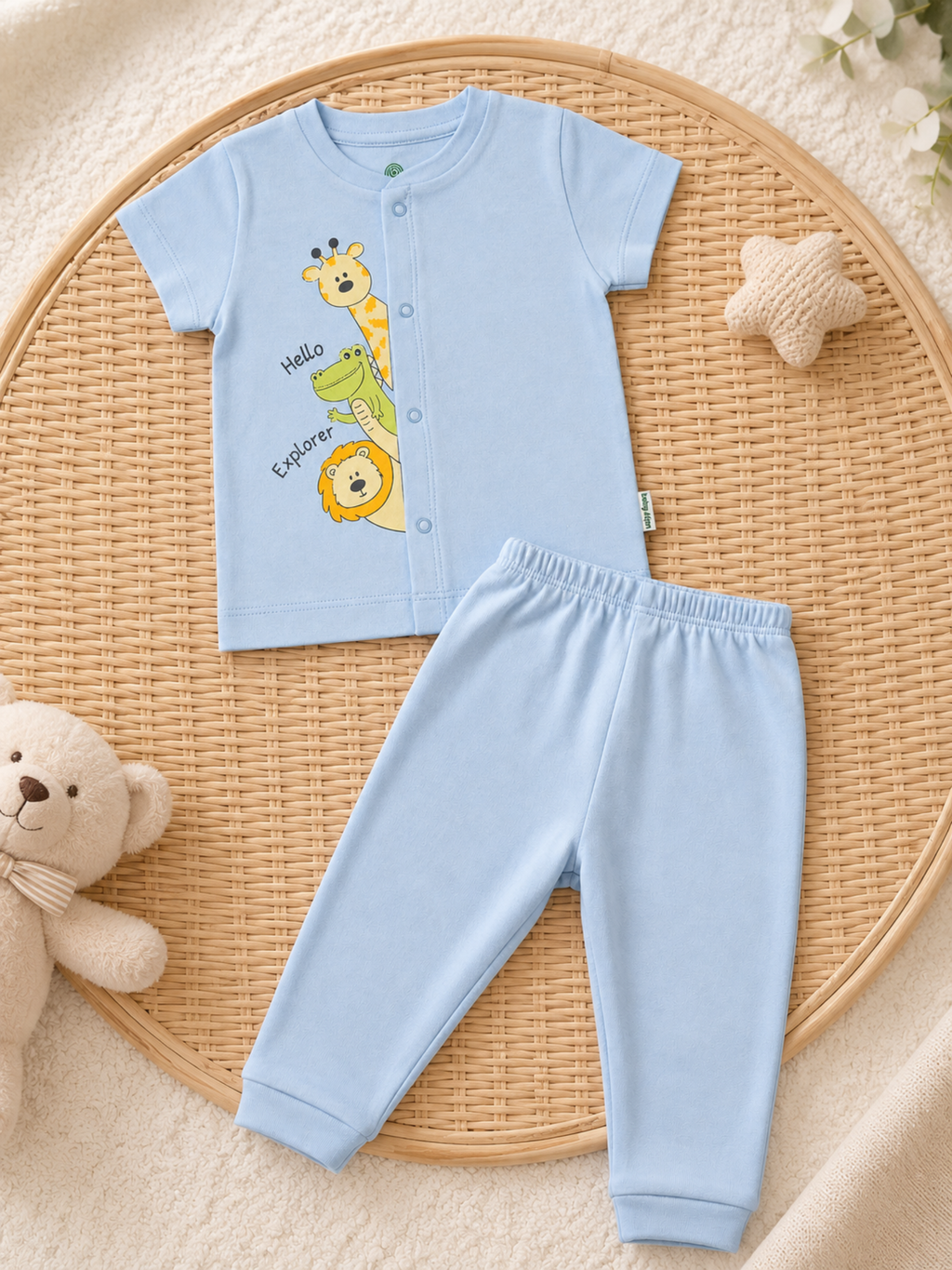PEEKABOO ADVENTURE SHORT SLEEVE PANT SET