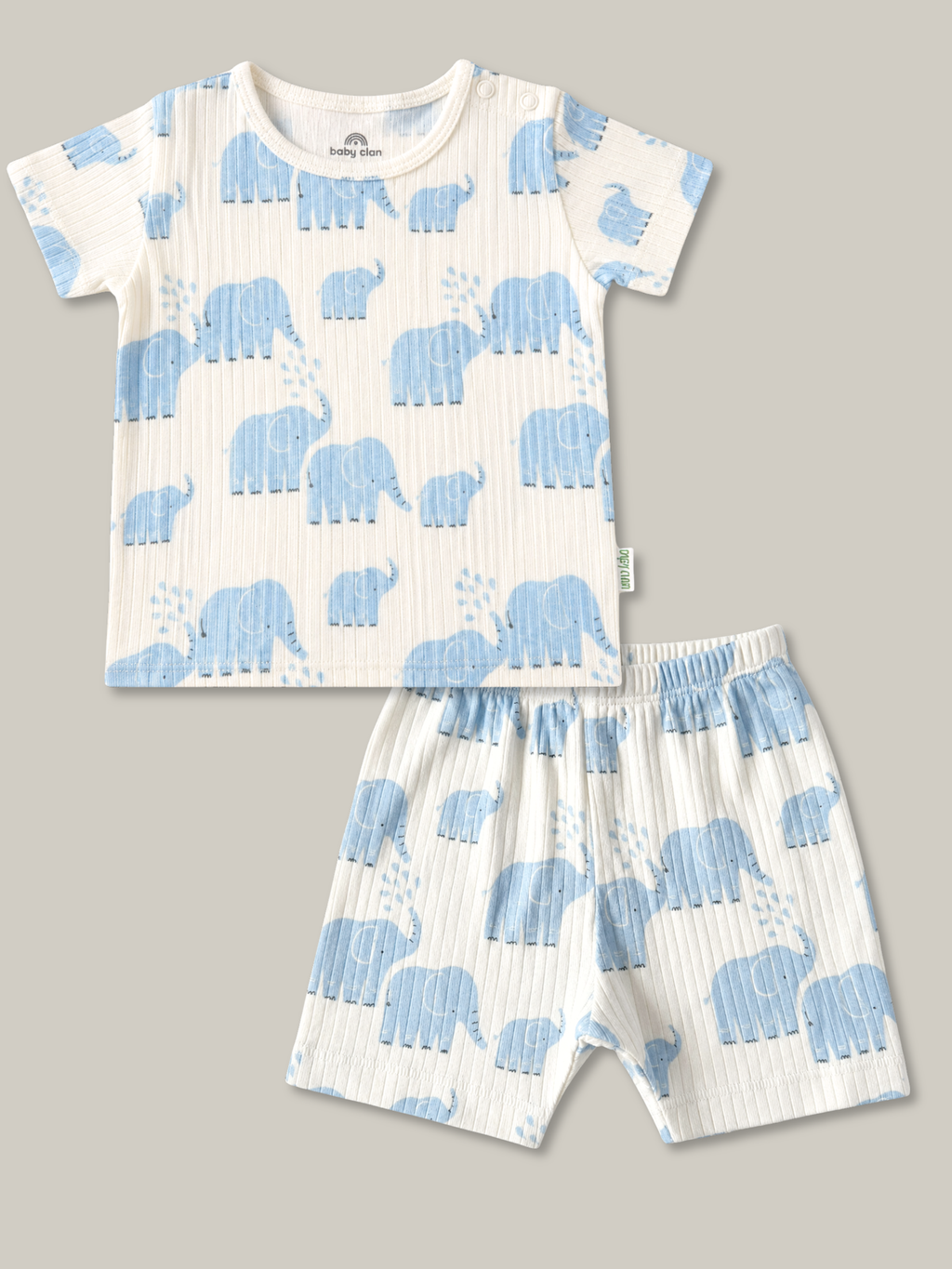 BABY ELEPHANT SHORT SLEEVE SHORT SET