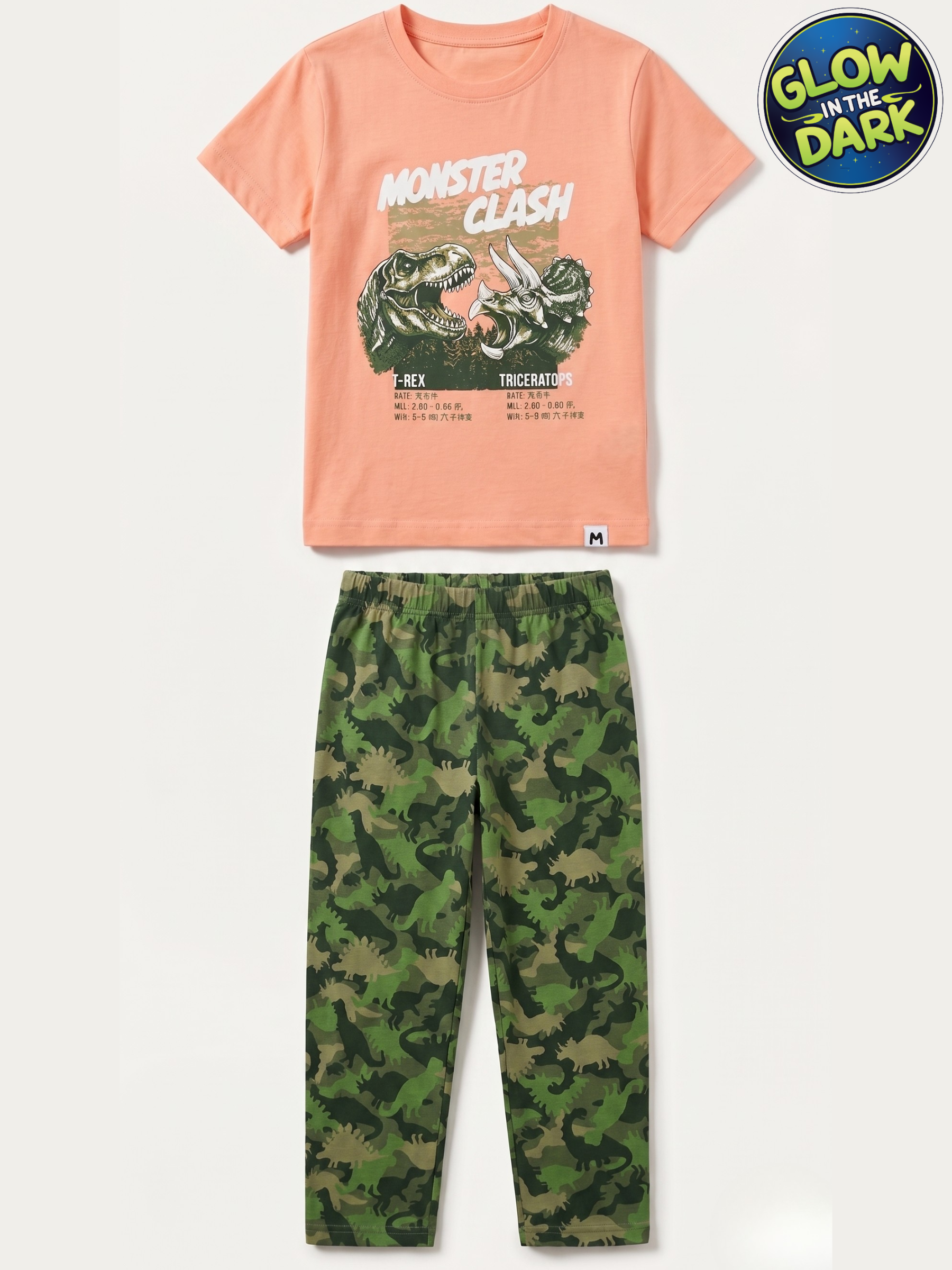 MONSTER CLASH BOYS SHORT SLEEVE PANT SET