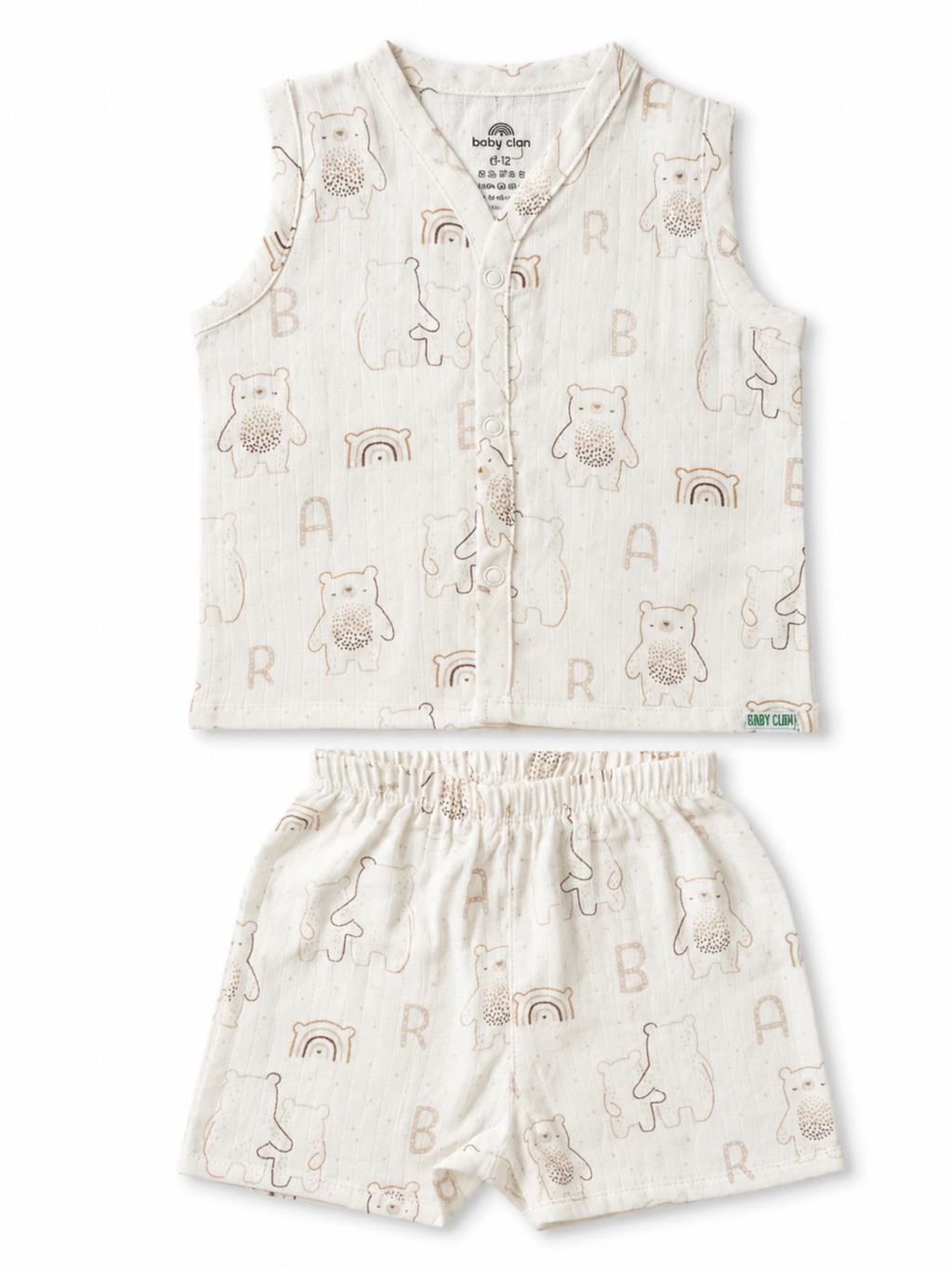 BEAR SLEEVELESS SHORT SET