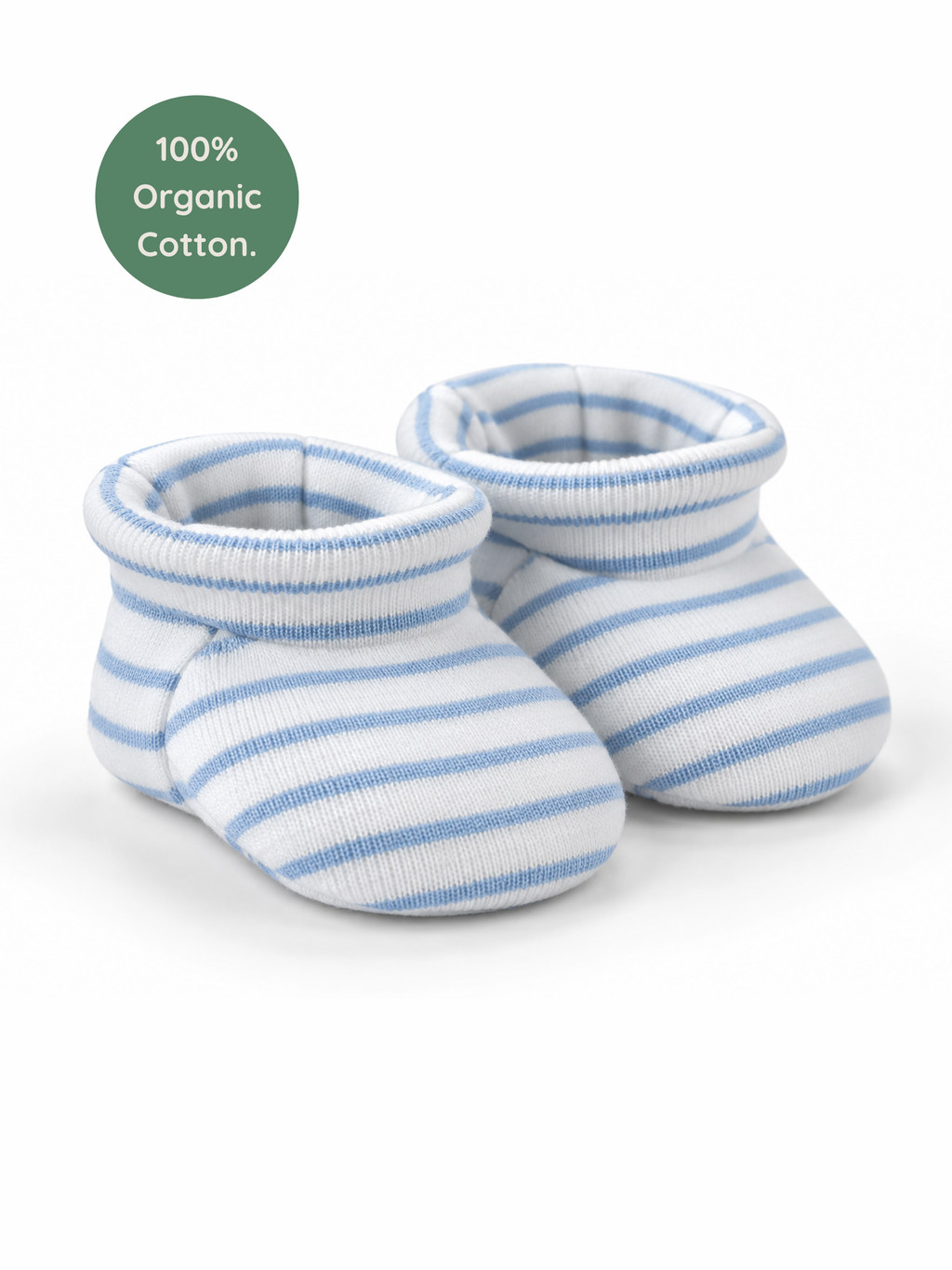 TINY BLUE STRIPE BOOTIES