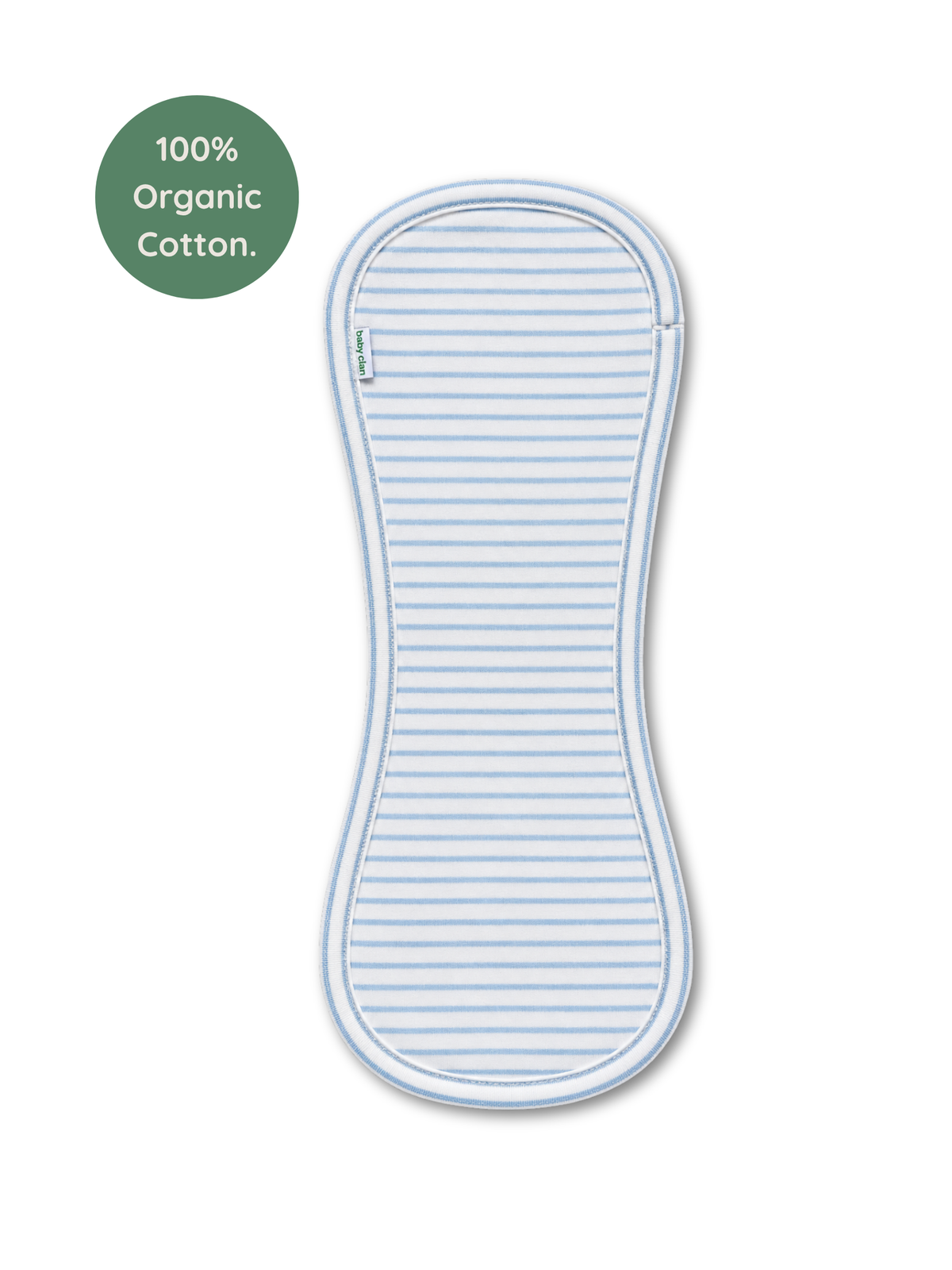 TINY BLUE STRIPE BURP CLOTH
