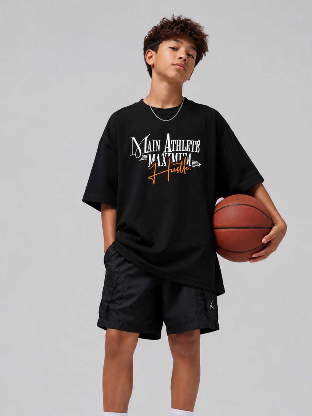 BOYS' MAIN ATHLETE OVERSIZED COTTON TEE