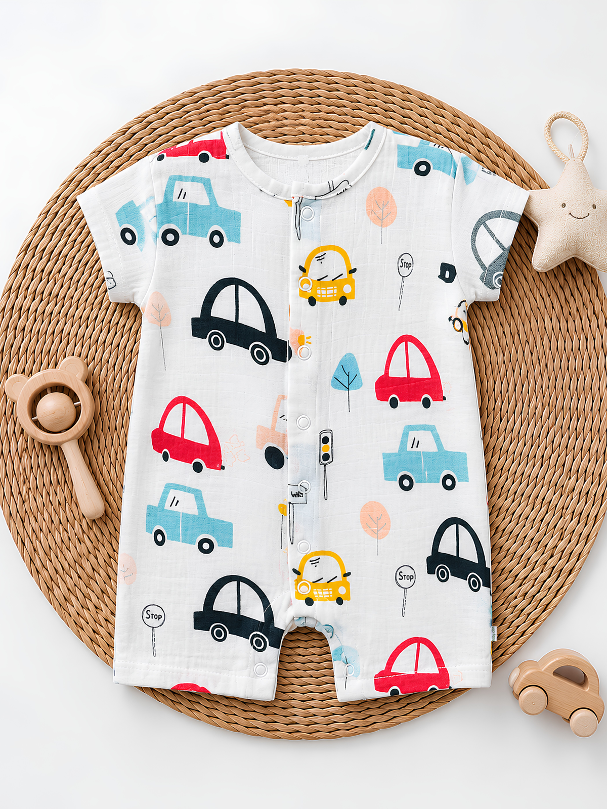 BOYS TINY TRAFFIC ROMPER