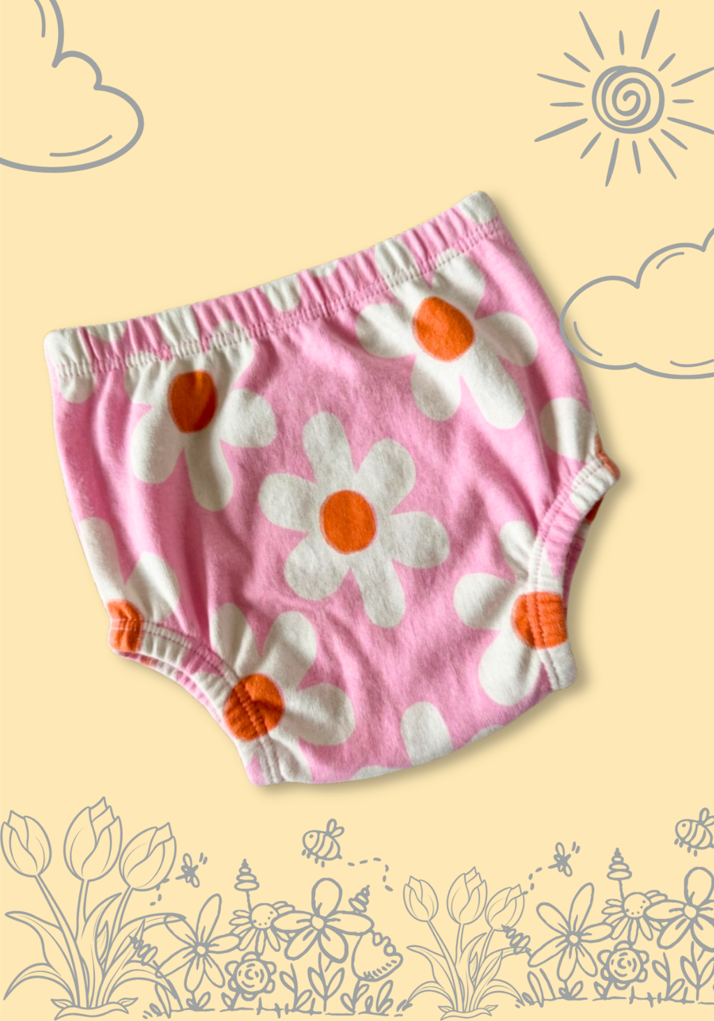 FLOWER POTTY TRAINING PANTY