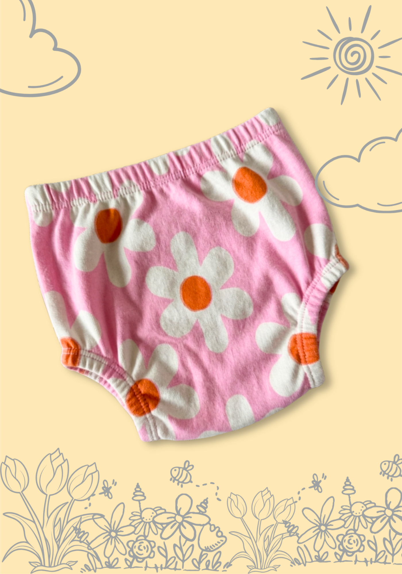 FLOWER POTTY TRAINING PANTY