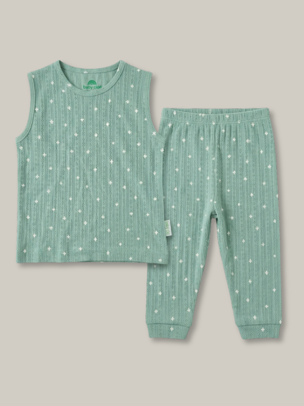 MINTGREEN SLEEVELESS PANTSET