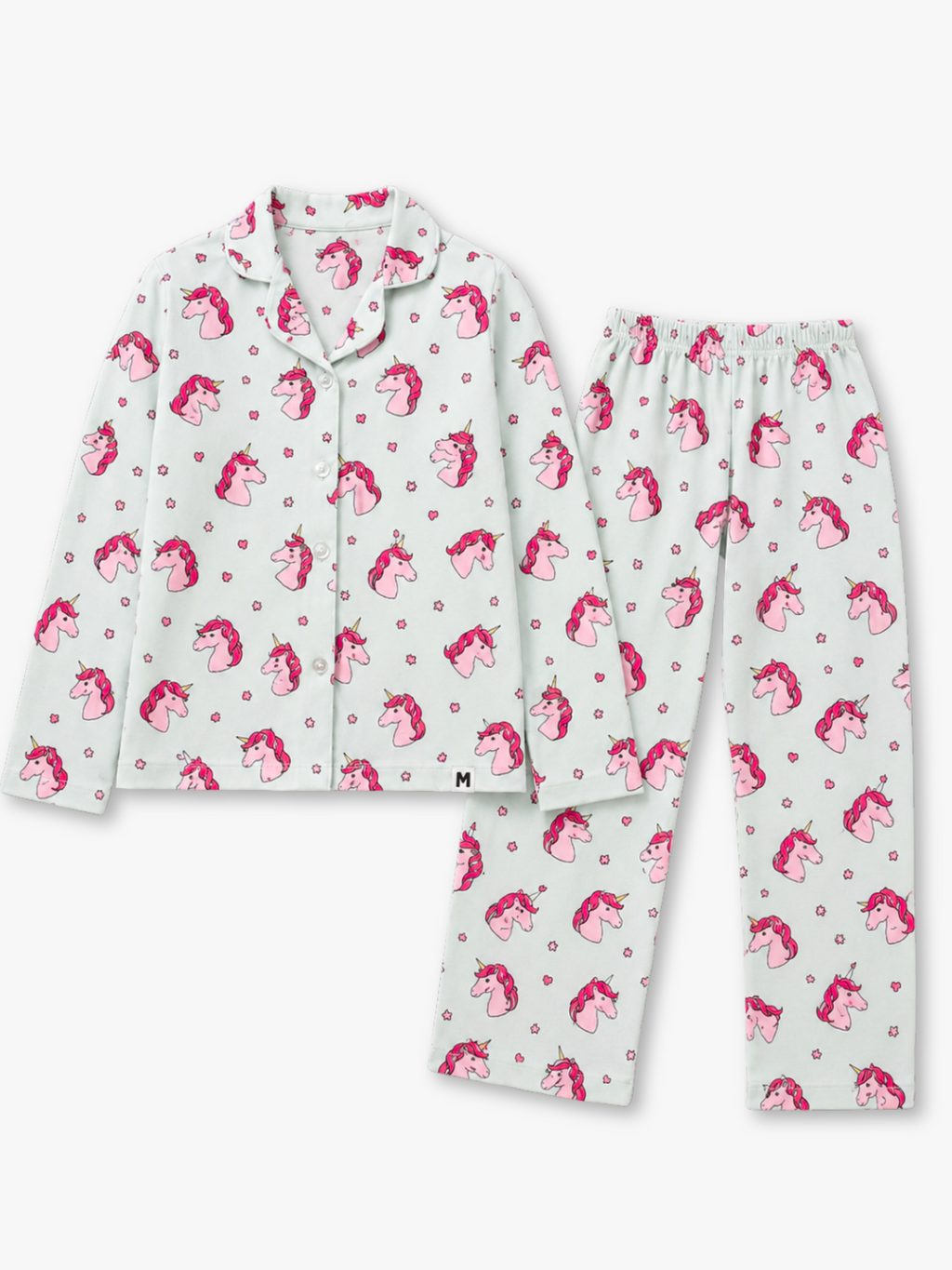 UNICORN WISHES GIRLS FRONT OPEN LONG SLEEVE PANT SET