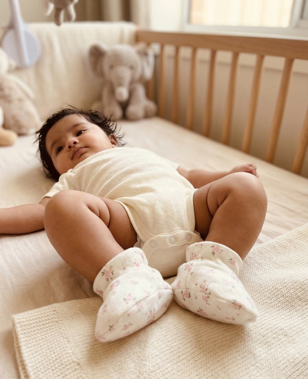 GIRLS ROSE BABY BOOTIE