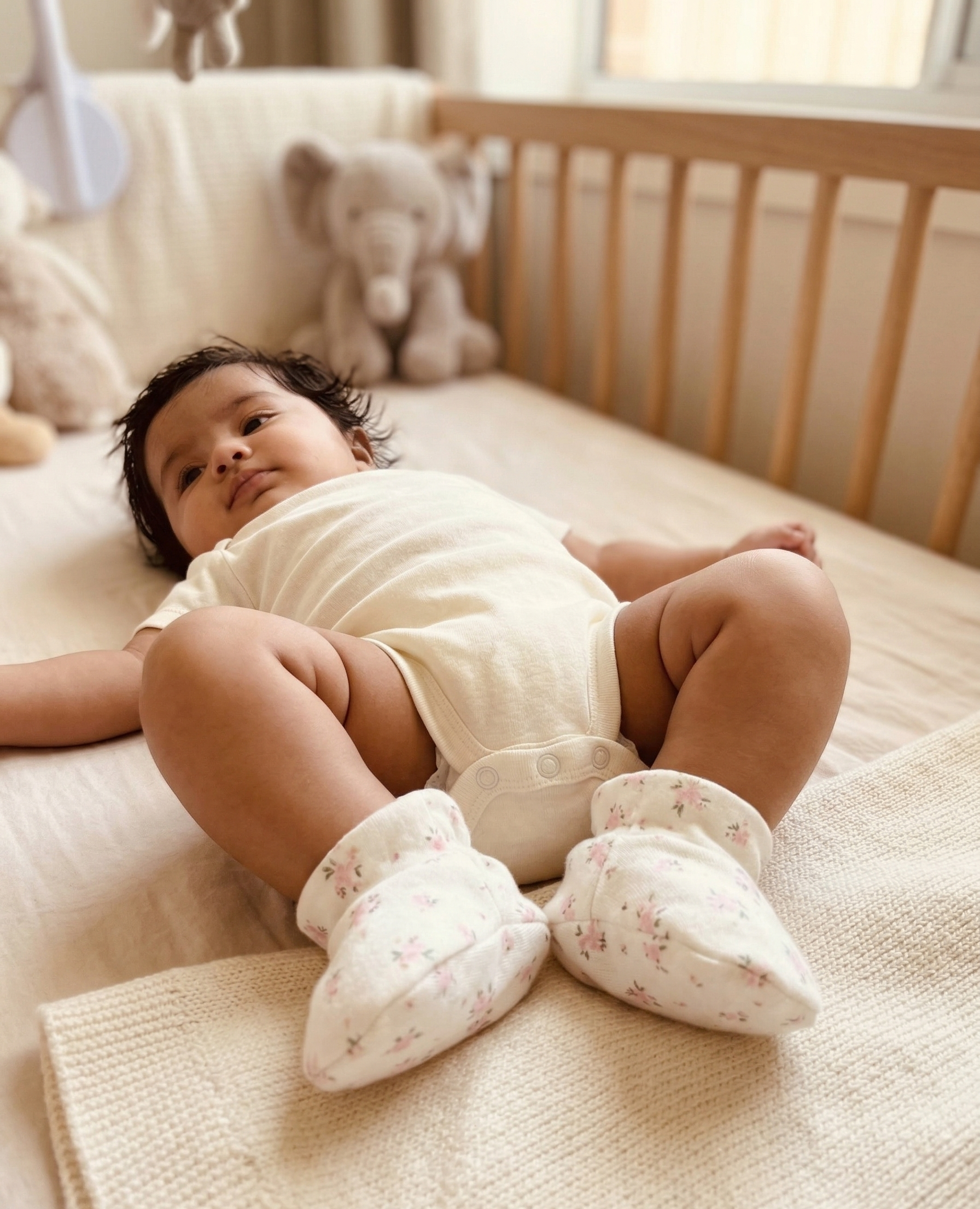 GIRLS ROSE BABY BOOTIE