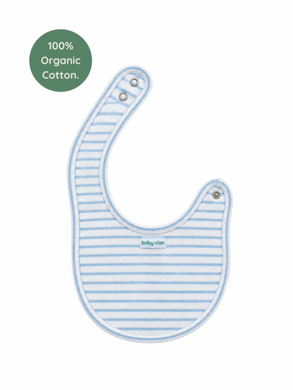 TINY BLUE STRIPE BIB