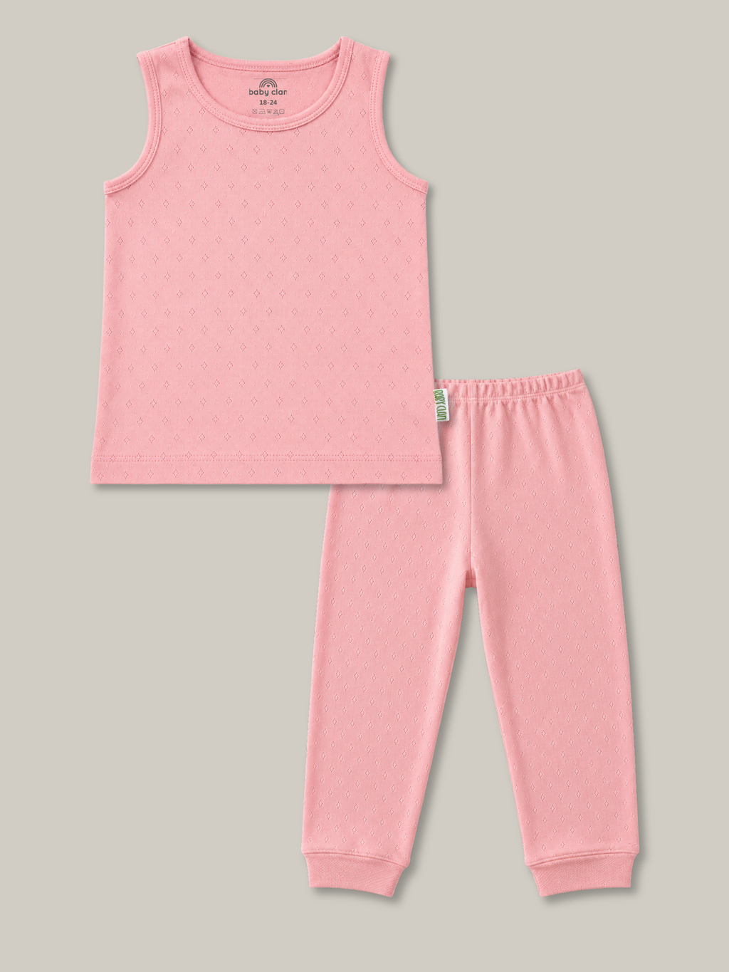 LIGHTPINK  SLEEVELESS PANTSET