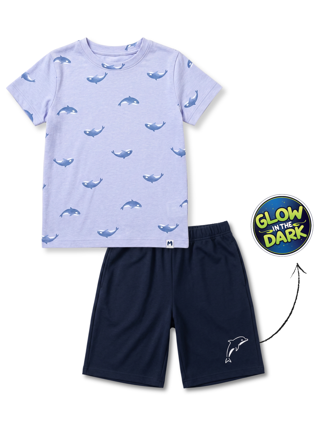 WHALE BOYS SHORT SLEEVE SHORT SET