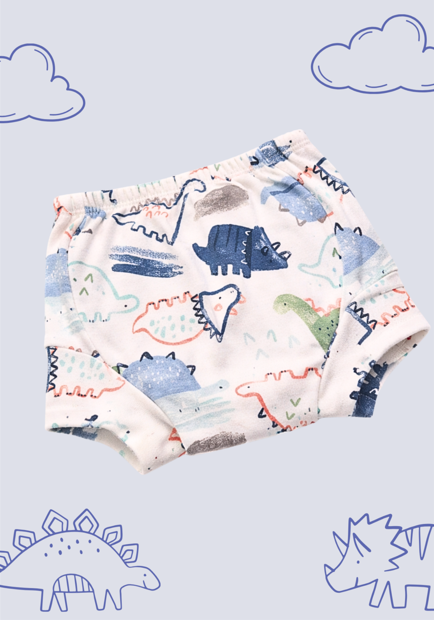 BOYS DINO POTTY TRAINING SHORT