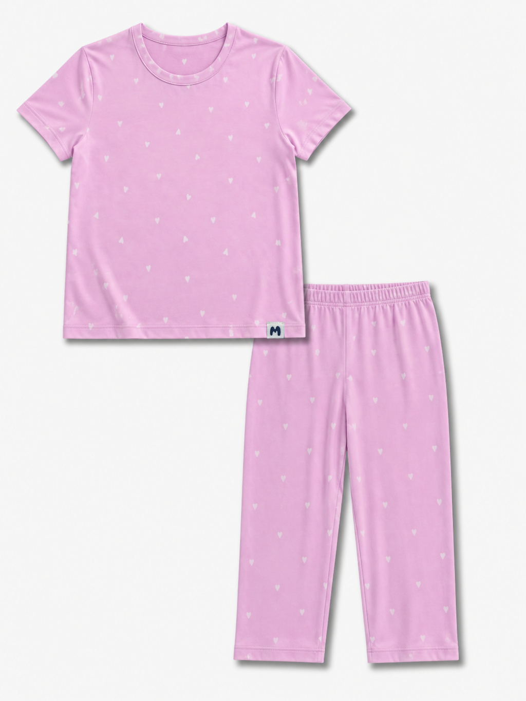 AIRSOFT SMALL HEARTS GIRLS SHORT SLEEVE PANT SET