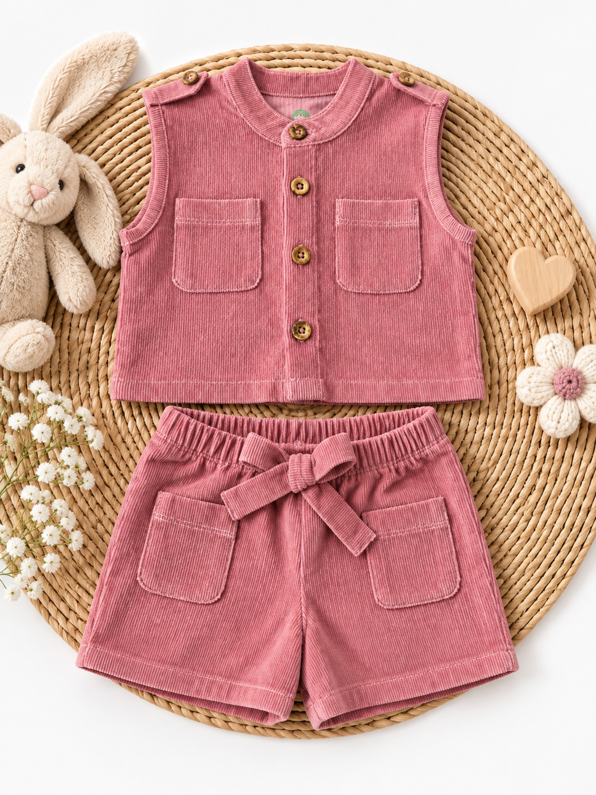 GIRLS MINI SAFARI SHORT SET