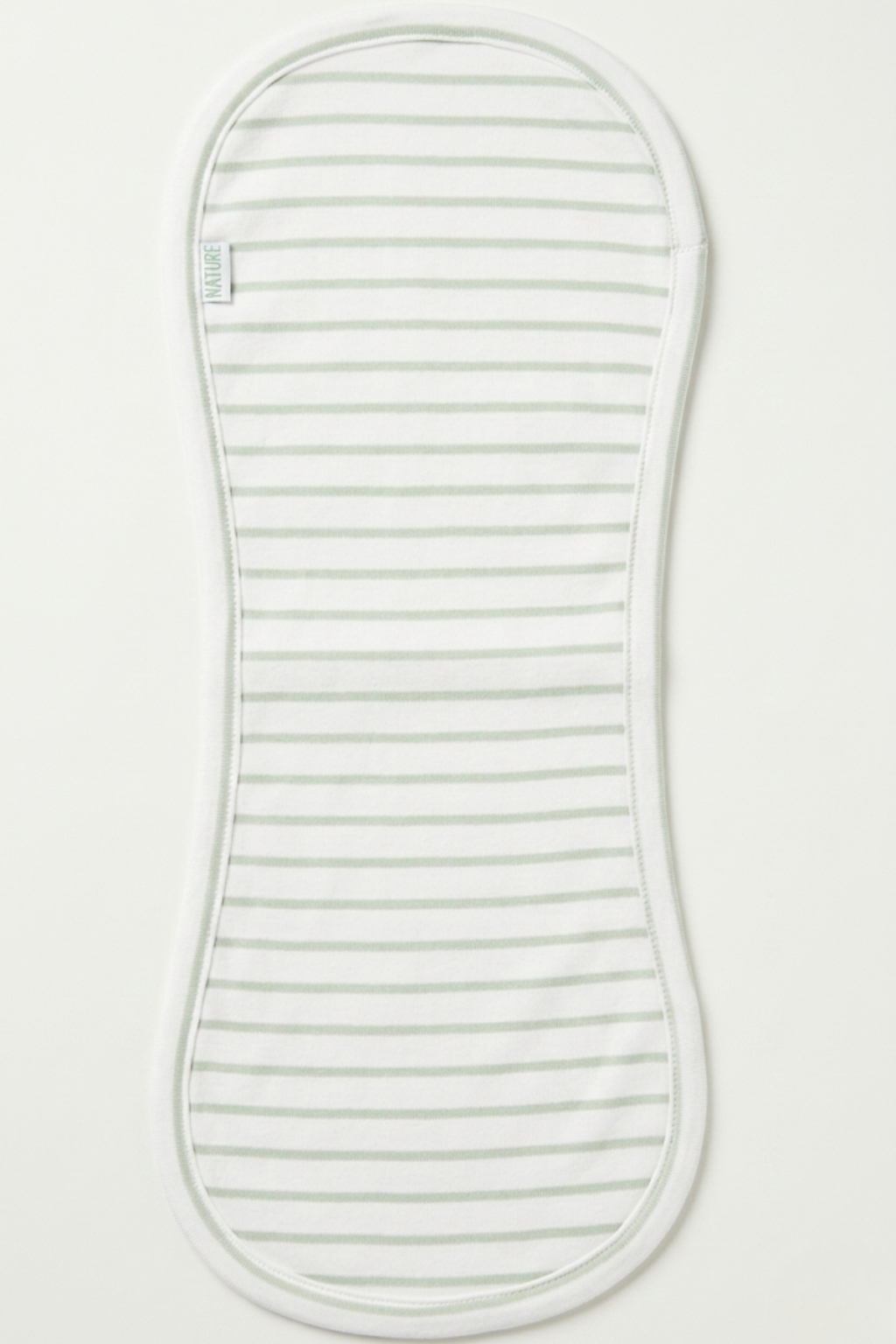 BOYS GREEN STRIPE BURP CLOTH