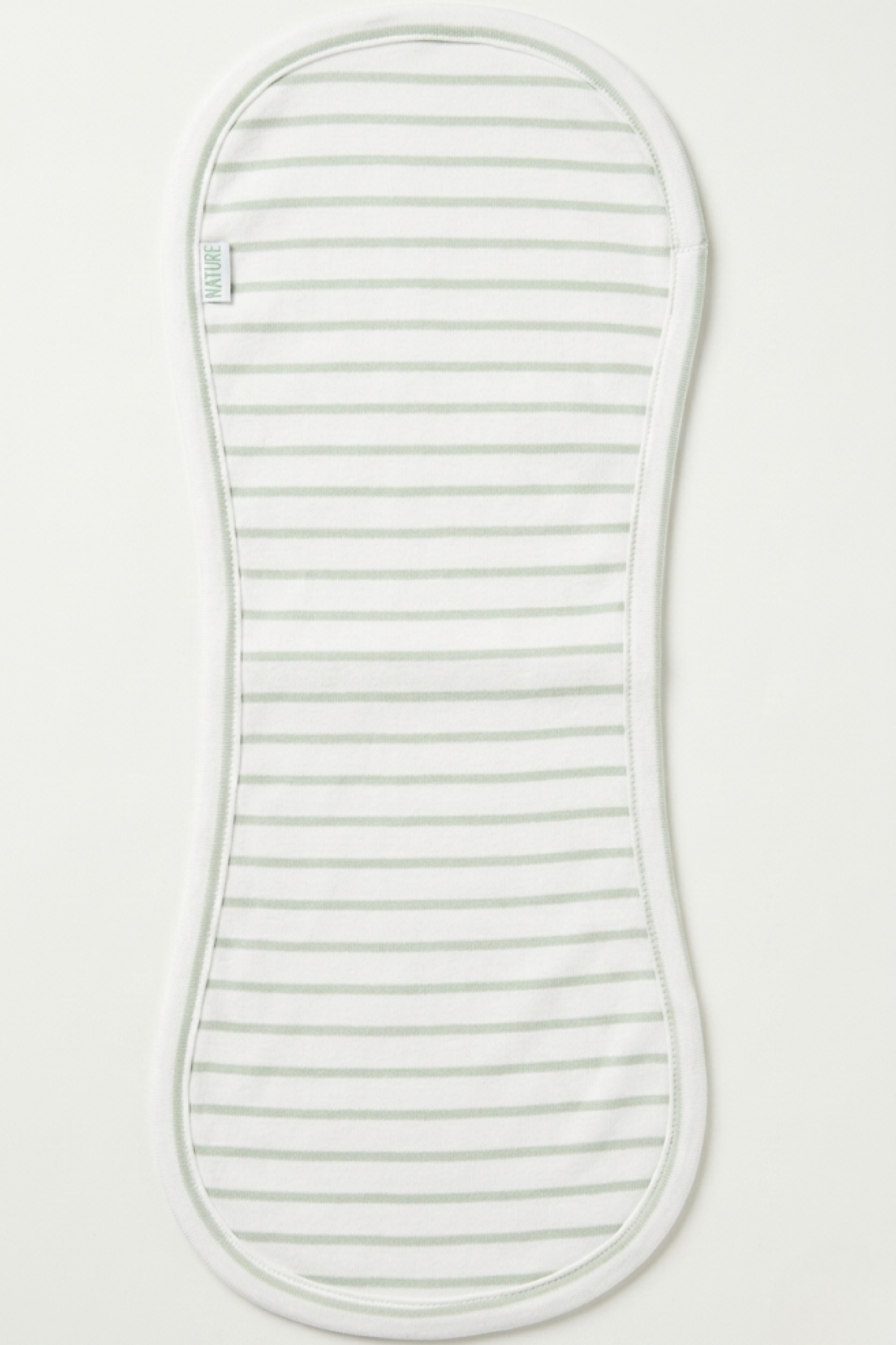 BOYS GREEN STRIPE BURP CLOTH