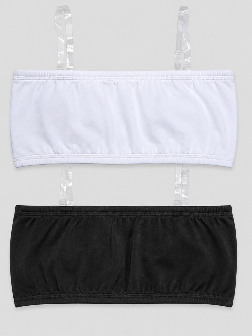 PADDED TUBE BRA WITH REMOVABLE STRAP – 2 PACK