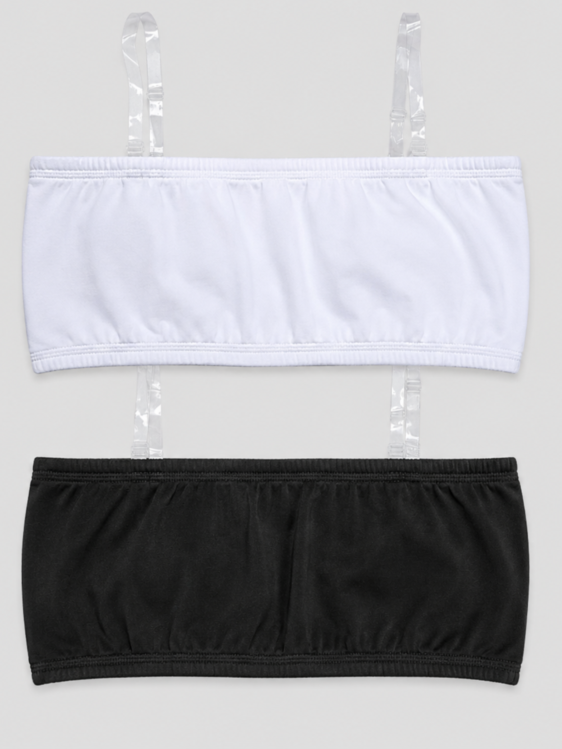 PADDED TUBE BRA WITH REMOVABLE STRAP – 2 PACK