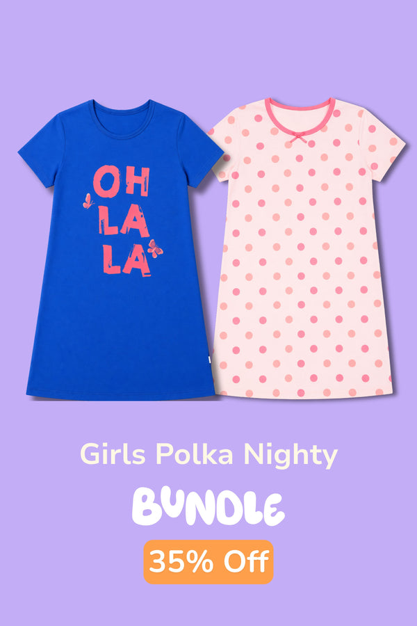 GIRLS POLKA POP NIGHTY PACK