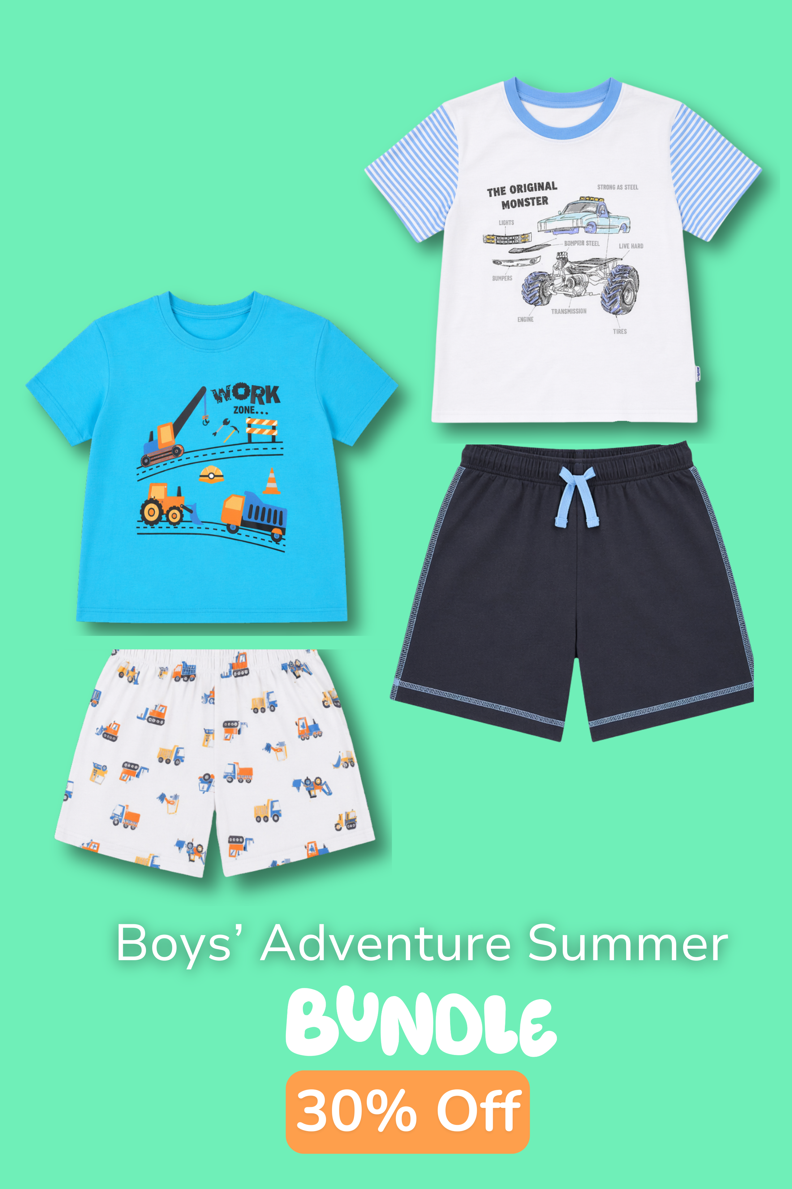 BOYS ADVENTURE SUMMER SHORT PACK