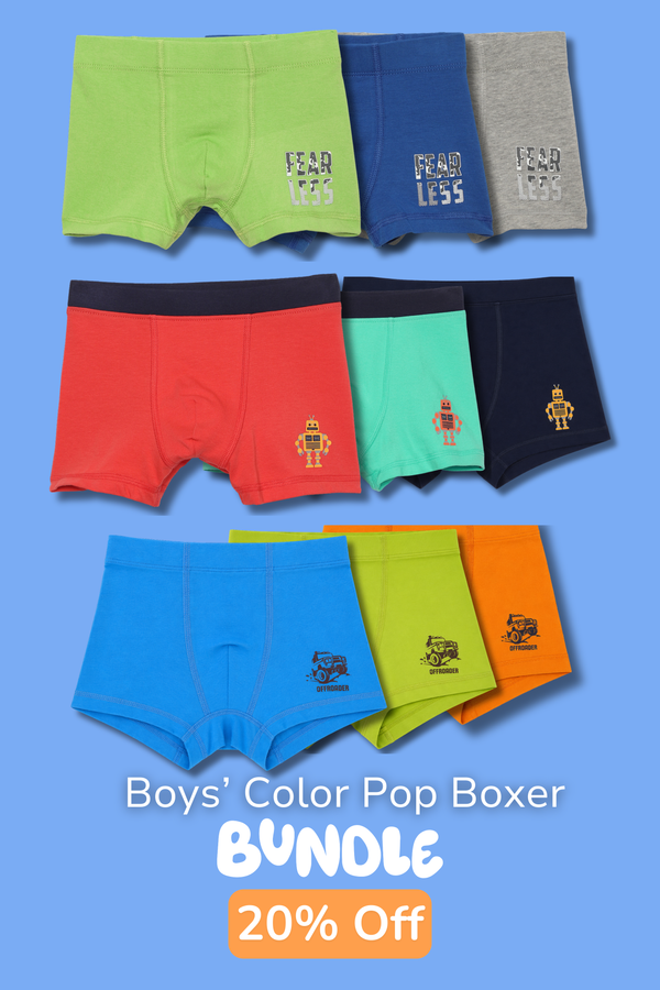 BOYS FUN COLOUR POP BOXER PACK