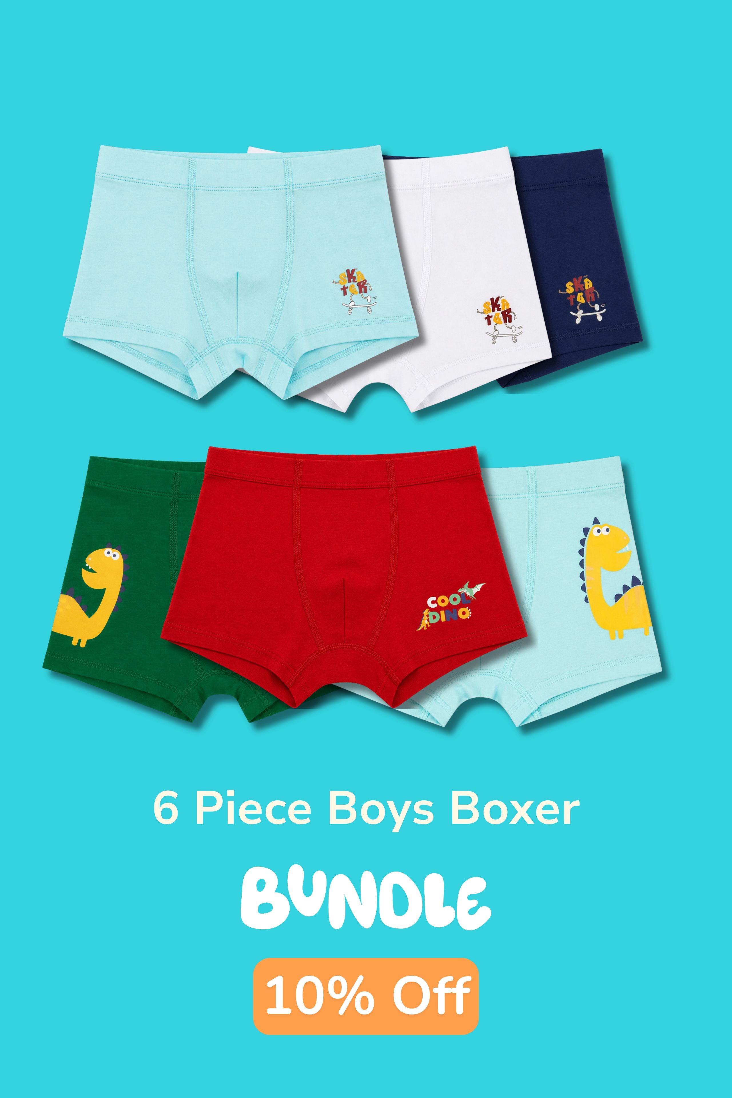 BOYS COLOUR CREW BOXER PACK