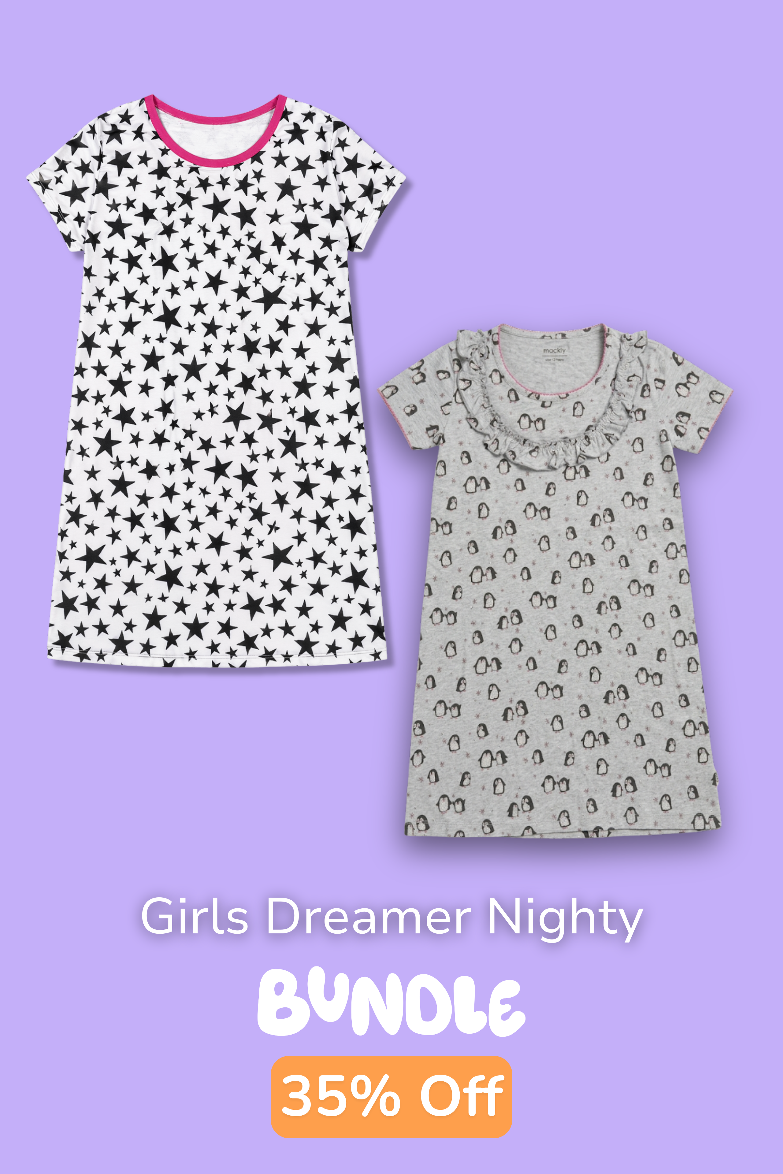 GIRLS LITTLE DREAMER NIGHTY PACK