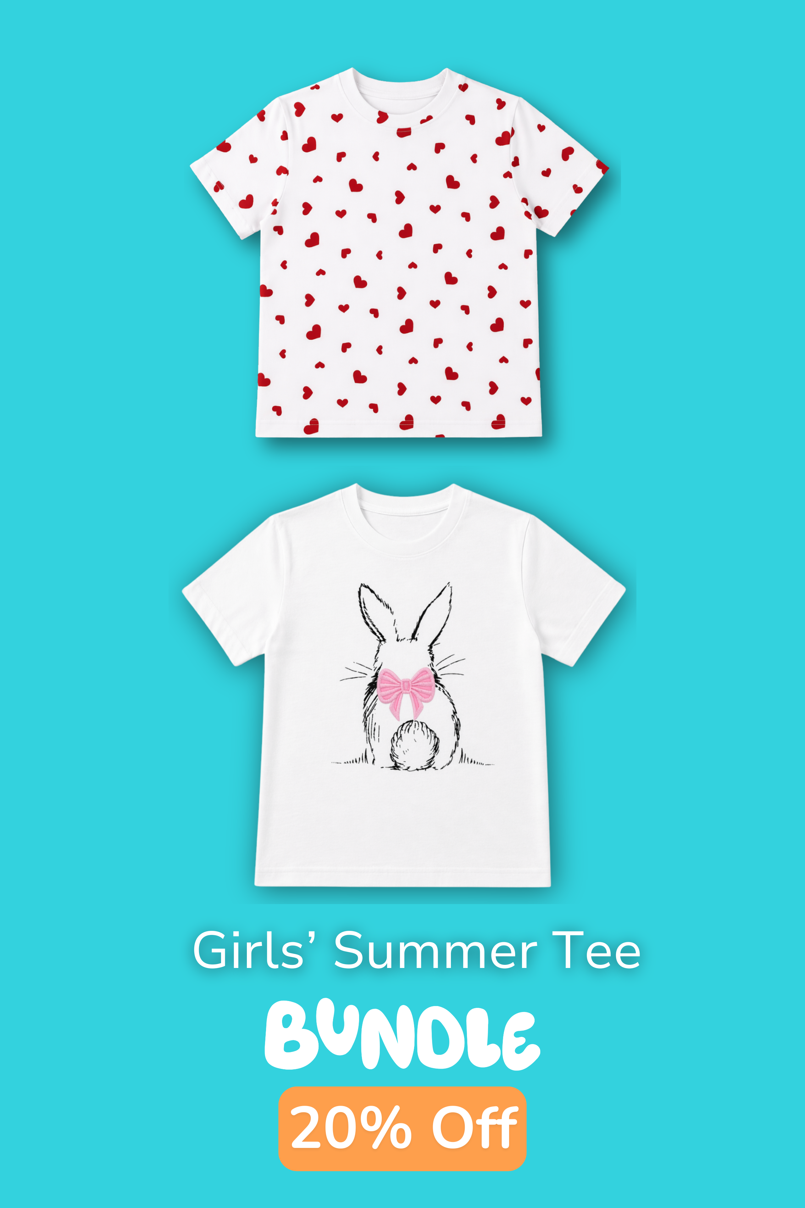 GIRLS SUMMER TEE PACK