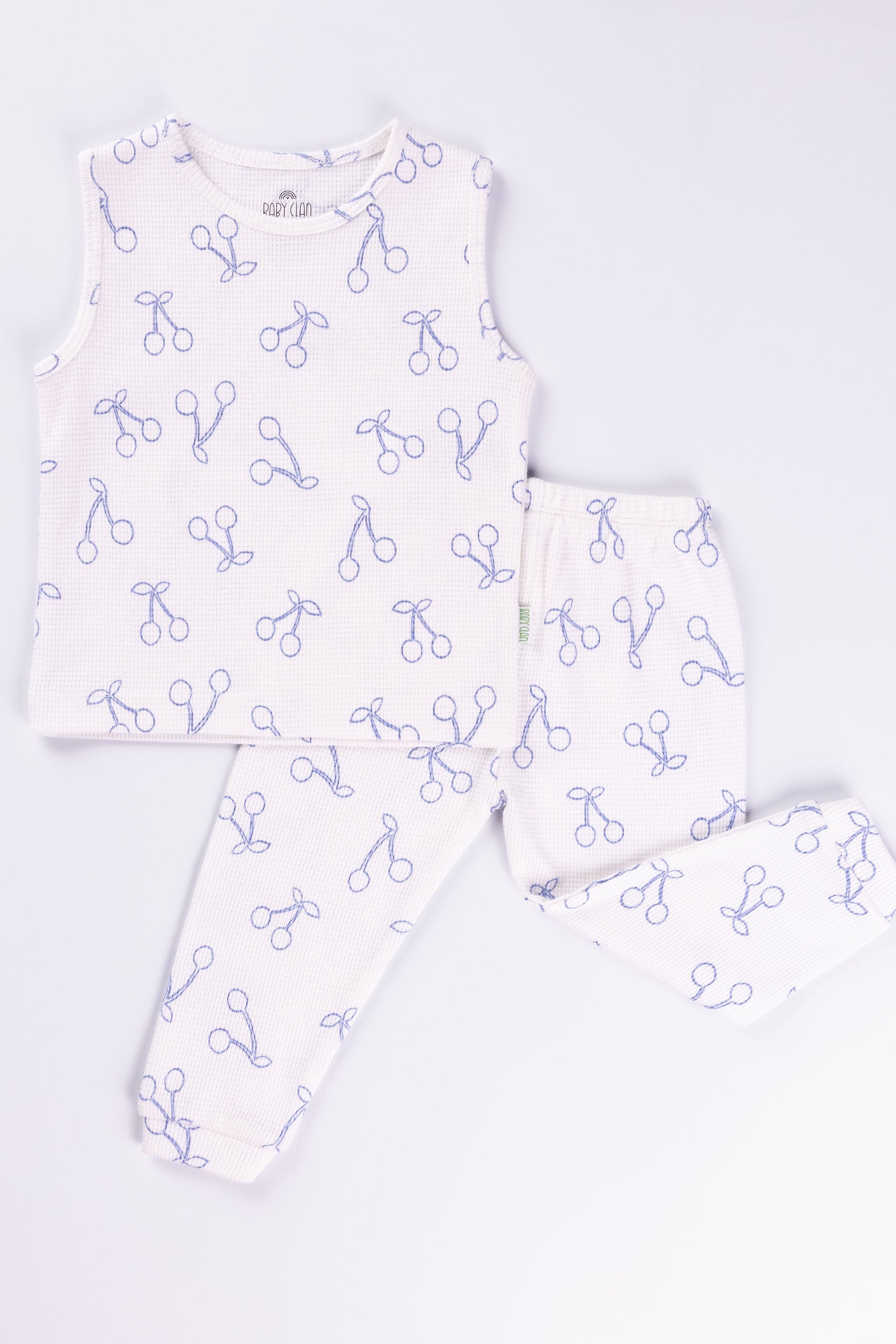 BLUE CHERRY PANT SET