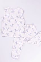 BLUE CHERRY PANT SET