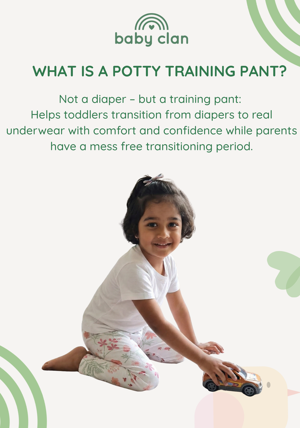 GIRLS BLOOMING POTTY TRAINING PANT