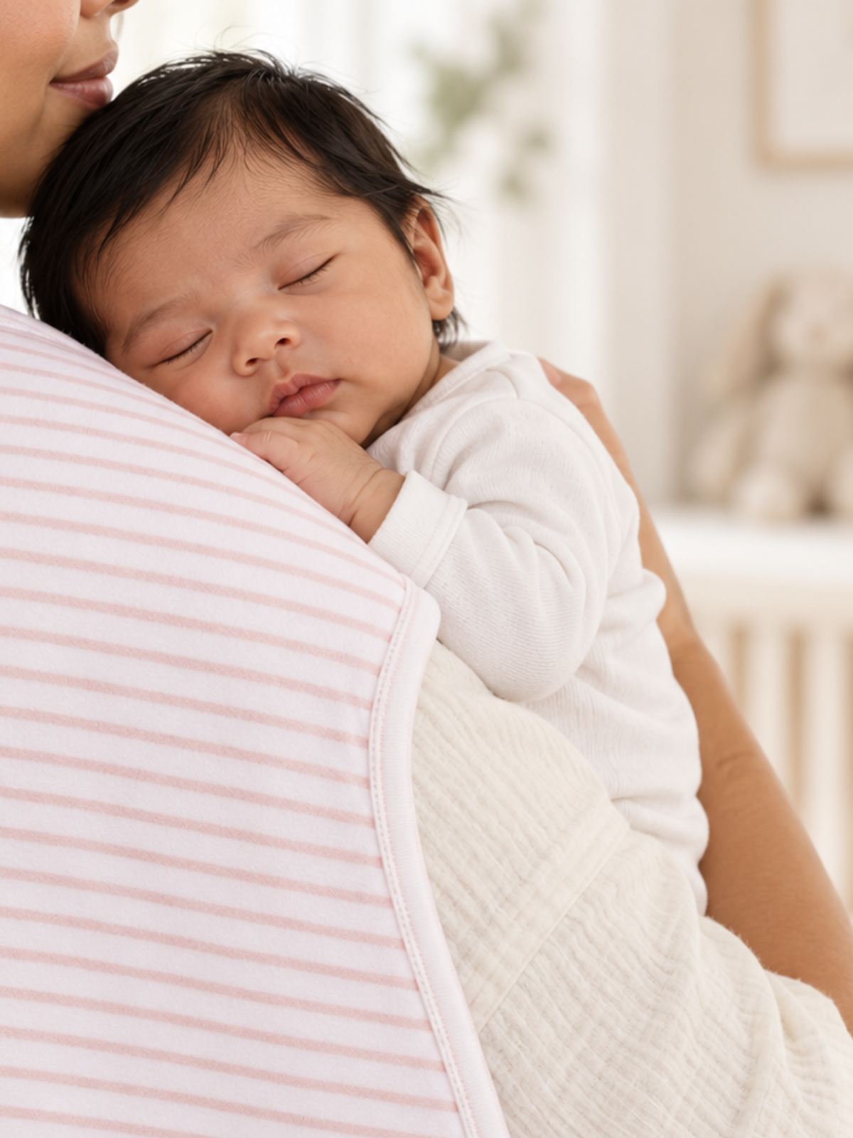 SWEET STRIPE BURP CLOTH